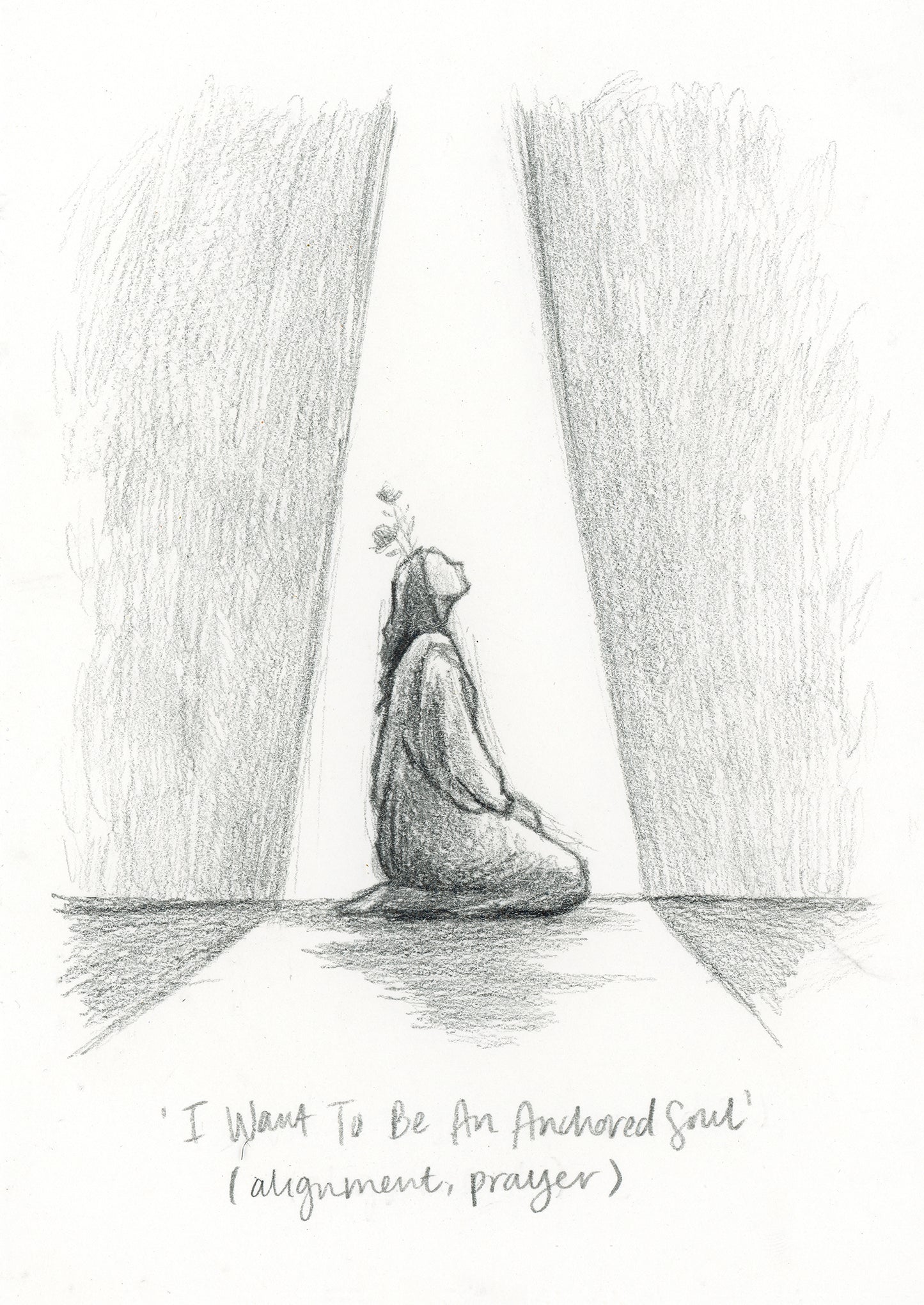 'I Want To Be An Anchored Soul' Sketch Print