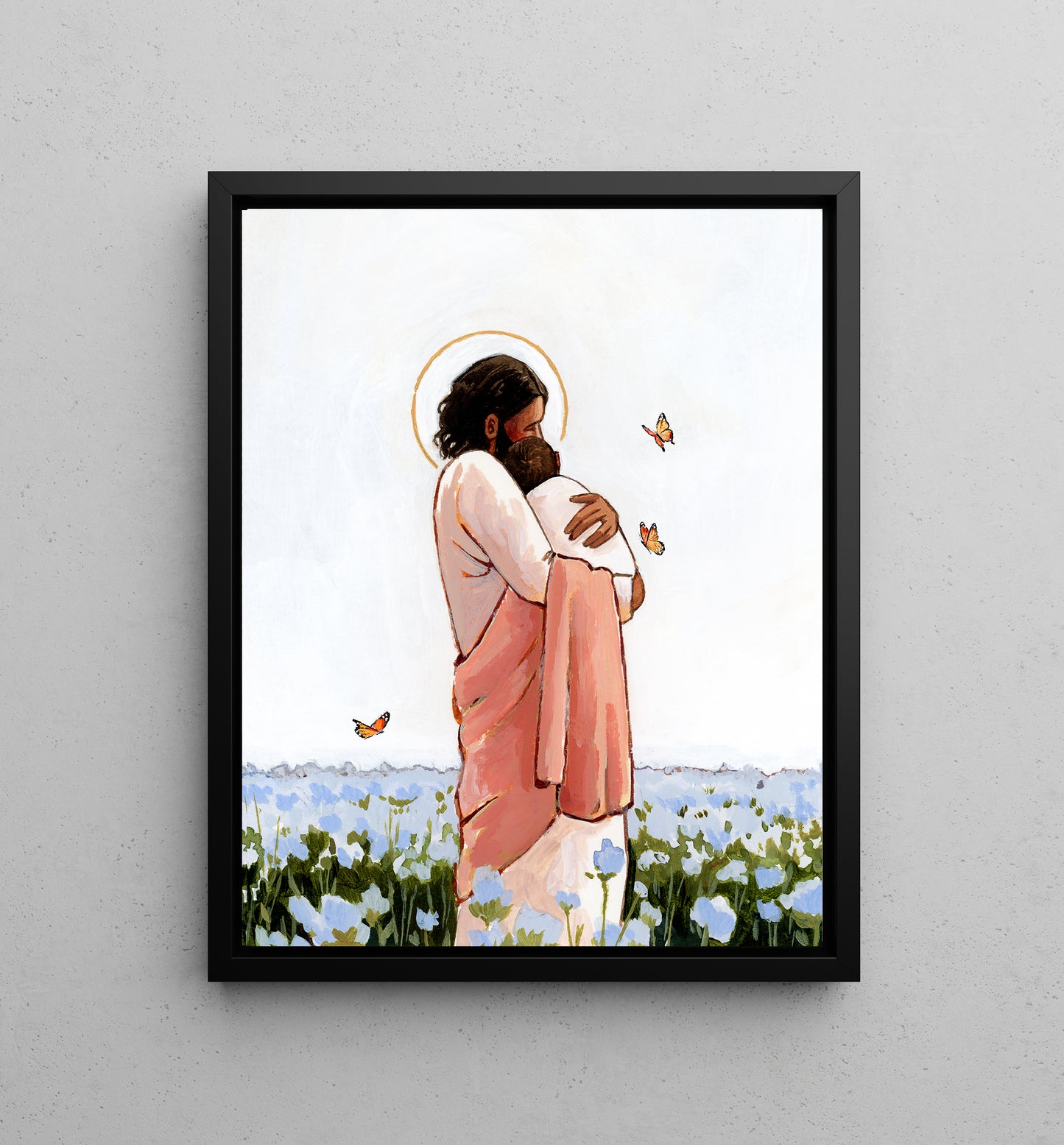 'Among The Forget Me Nots' Canvas Print