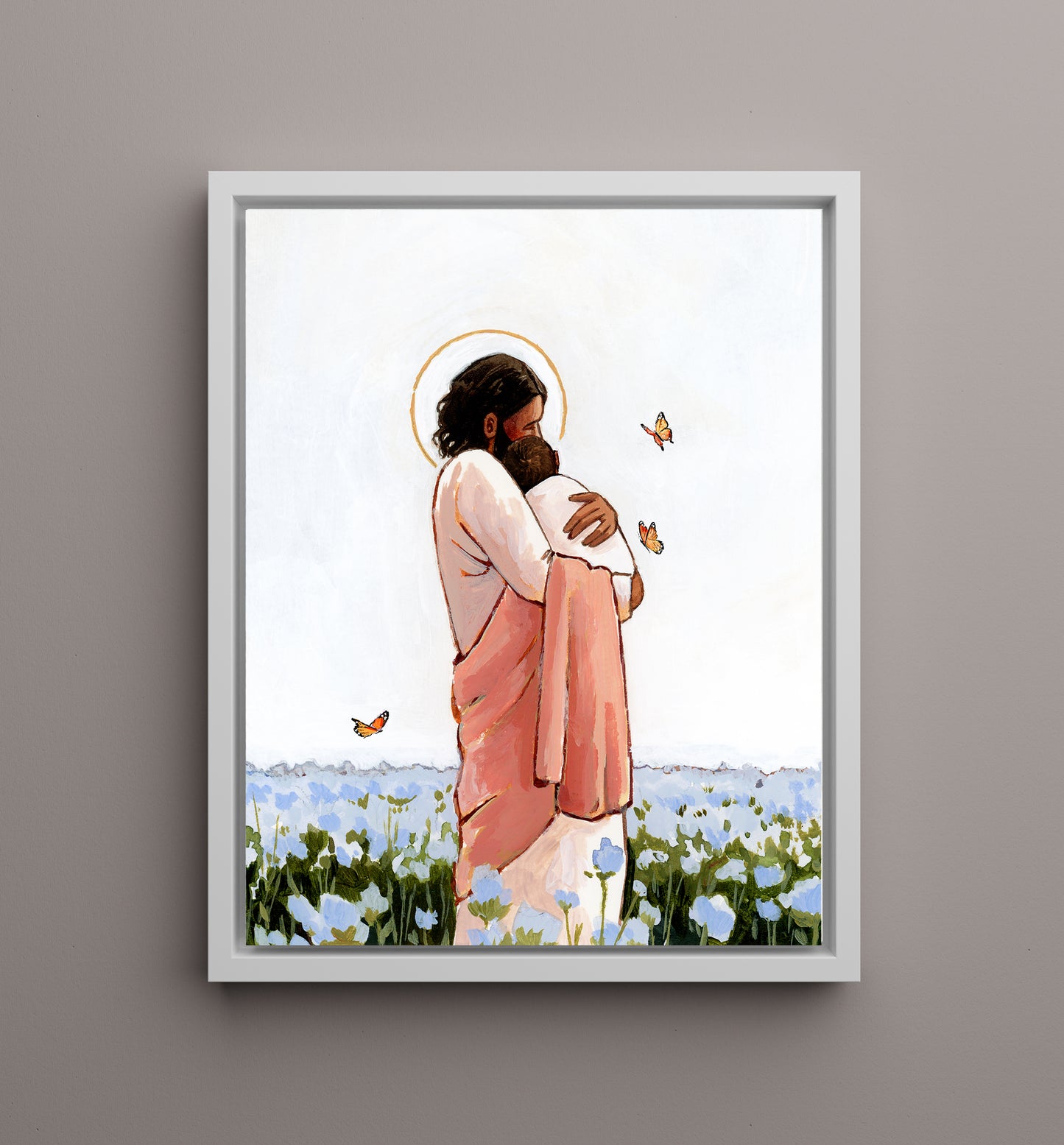 'Among The Forget Me Nots' Canvas Print