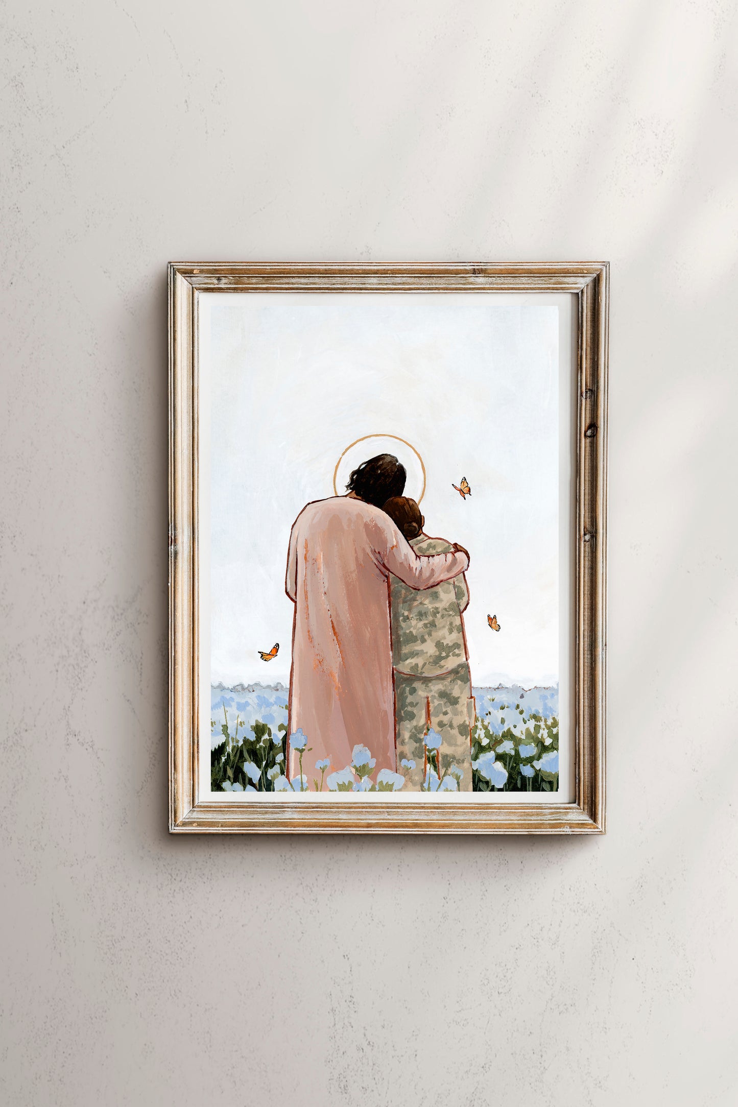 'Among The Forget Me Nots' Print (female veteran)