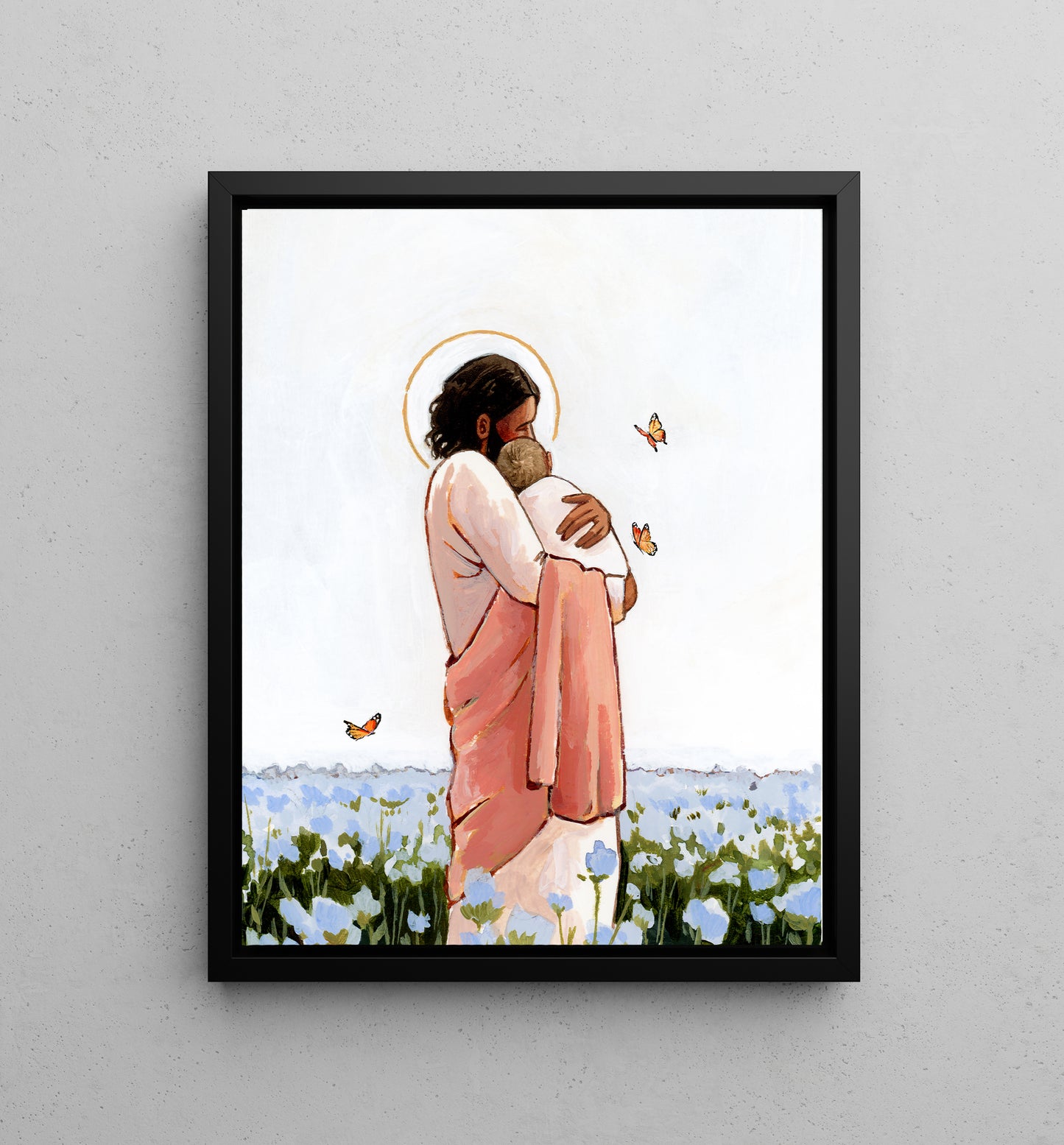 'Among The Forget Me Nots' Canvas Print