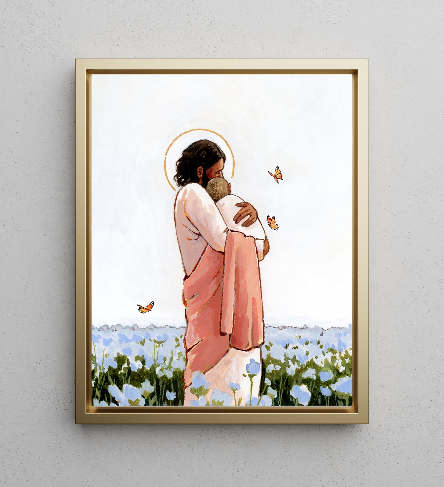 'Among The Forget Me Nots' Canvas Print