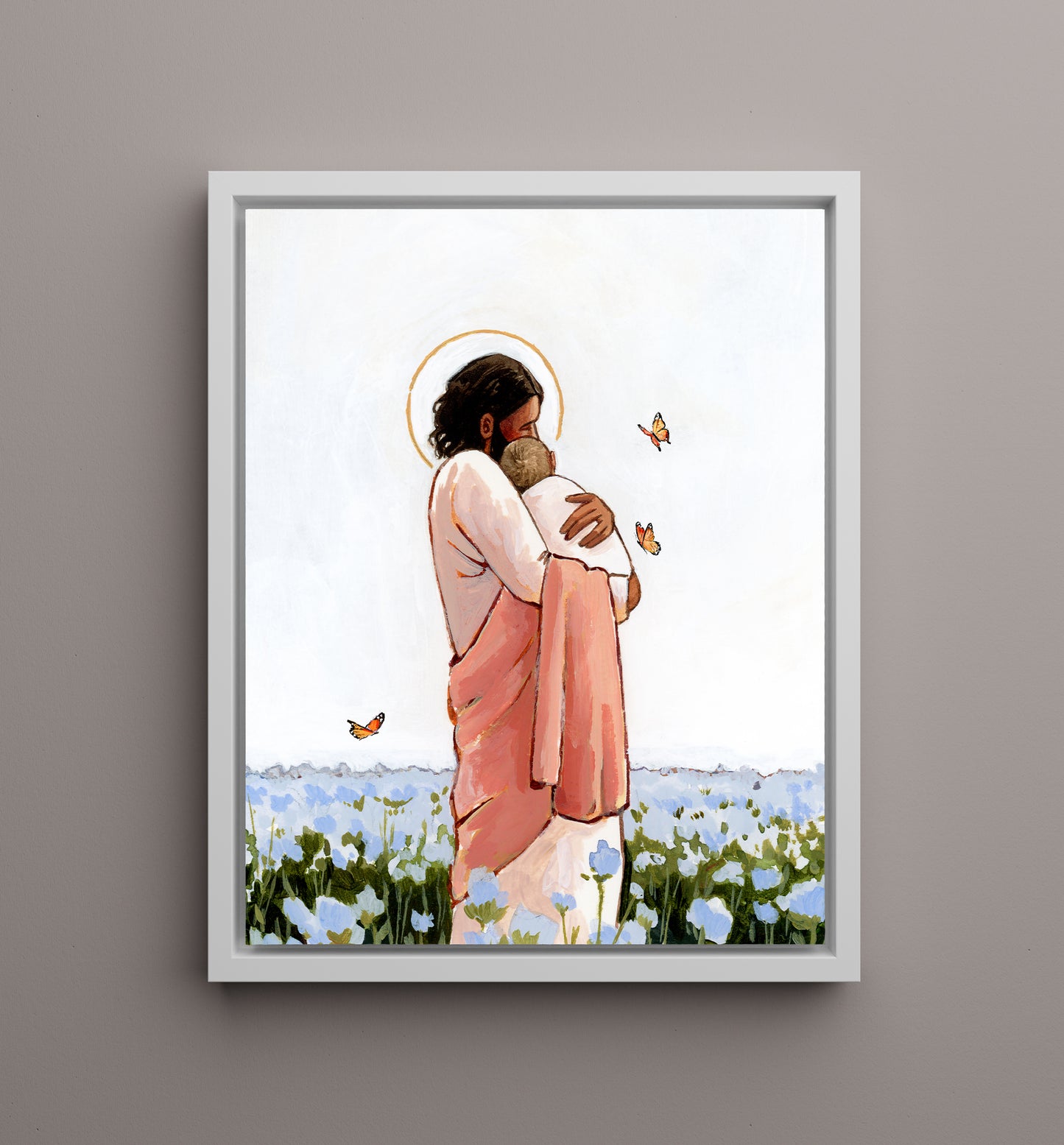 'Among The Forget Me Nots' Canvas Print