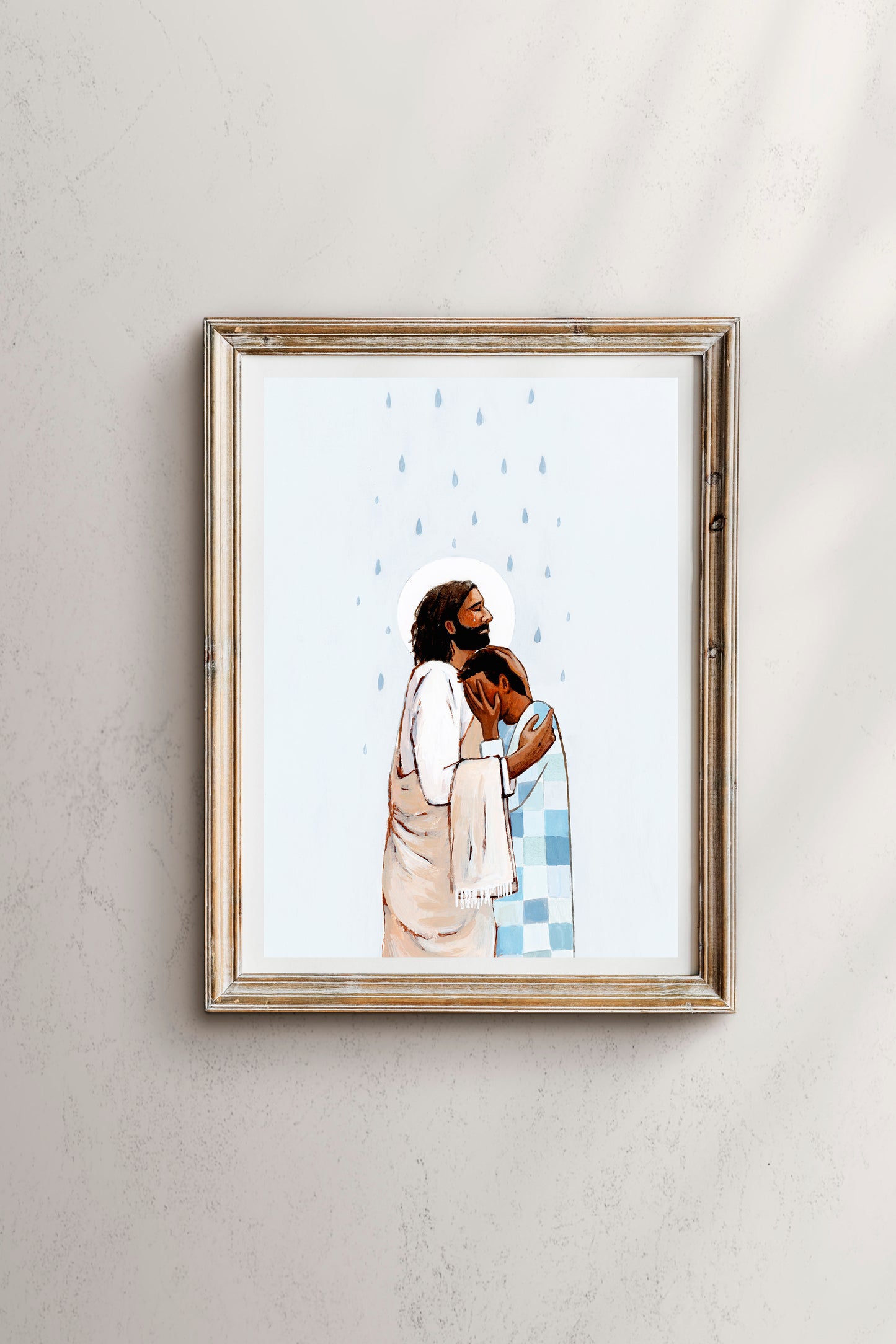 'When The Blues Came, And The Rains Fell, He Was There' Print (male version)