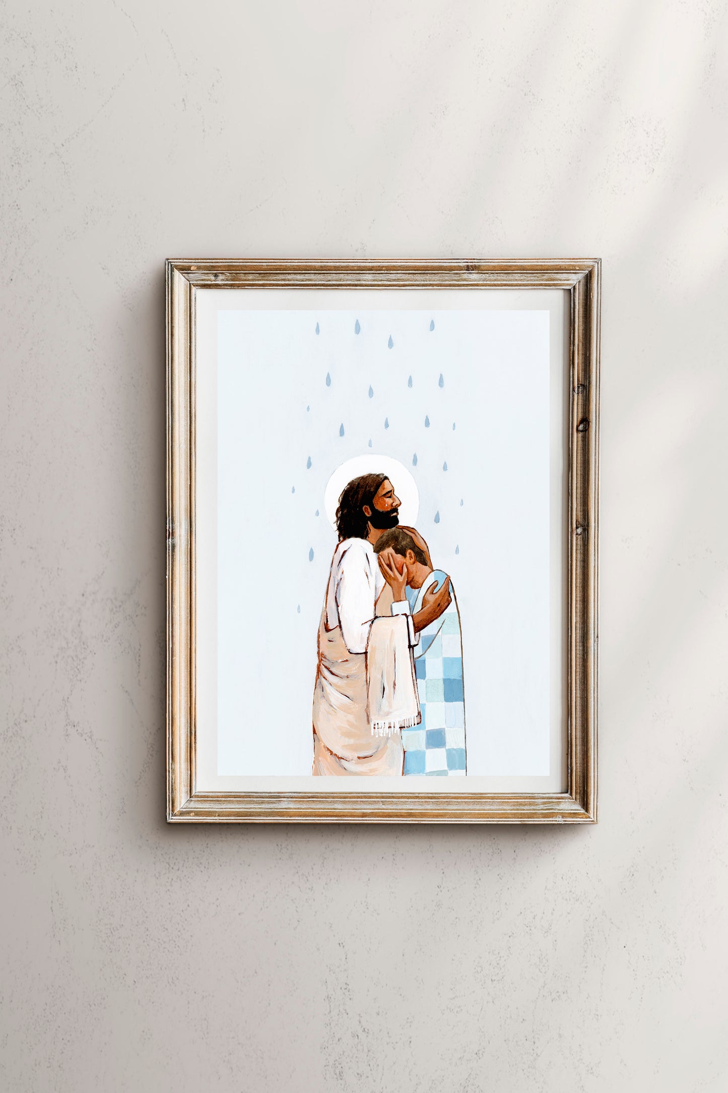 'When The Blues Came, And The Rains Fell, He Was There' Print (male version)