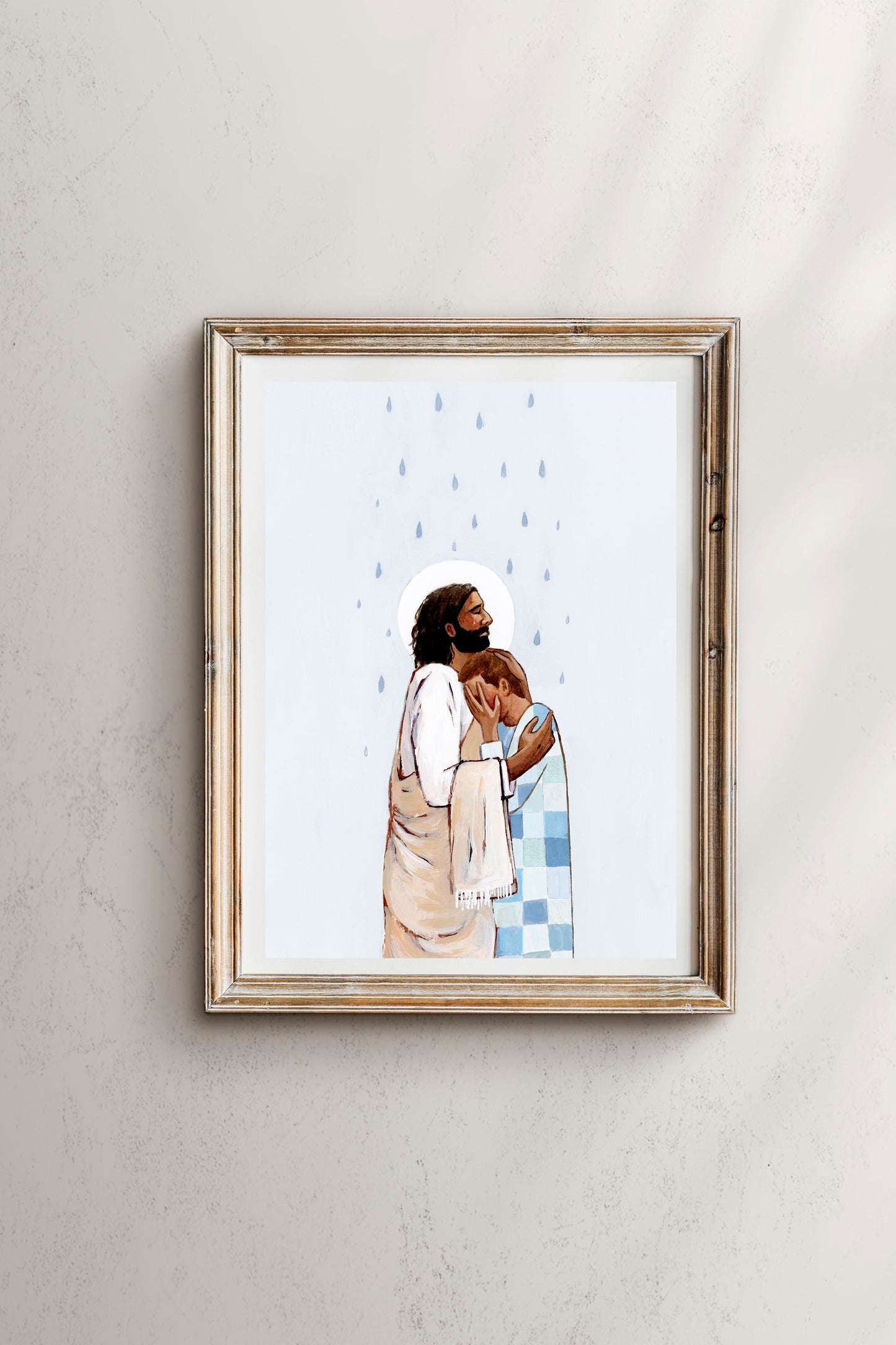 'When The Blues Came, And The Rains Fell, He Was There' Print (male version)