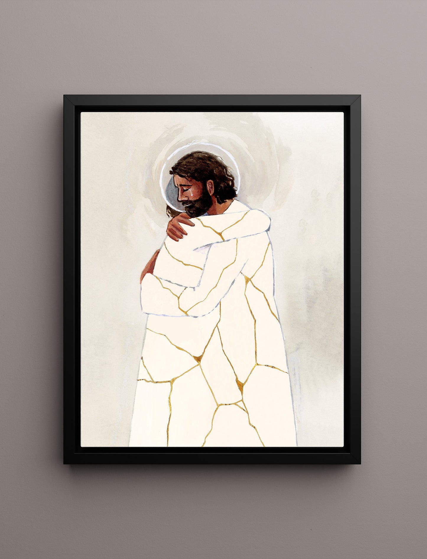 'He Binds Up The Broken-hearted' Canvas Print