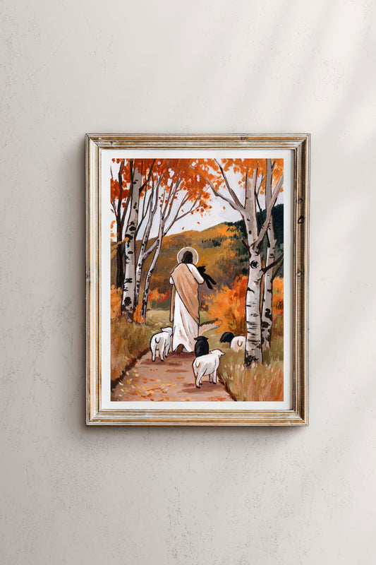 'Come, Follow Me' (fall) Print