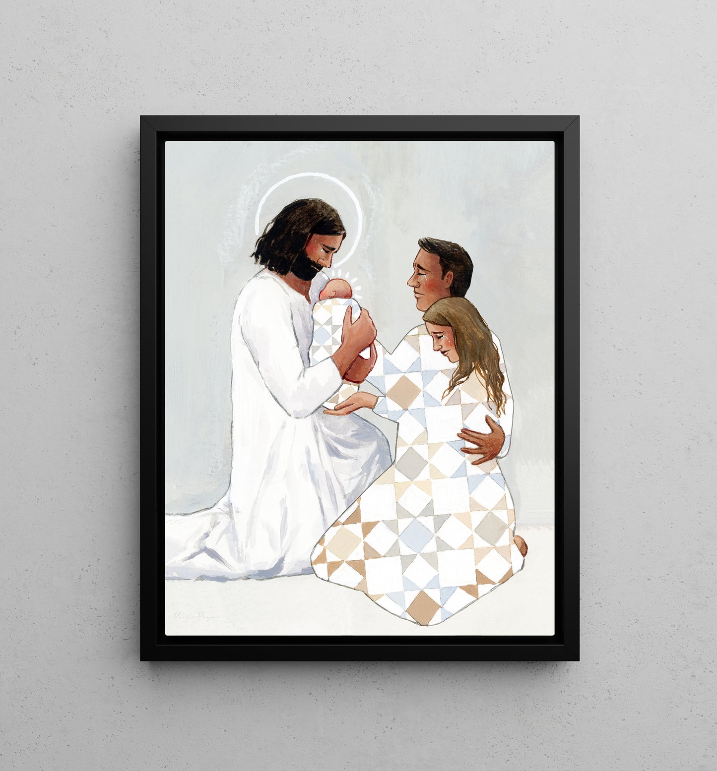 'For Safekeeping' Canvas Print (couple version)
