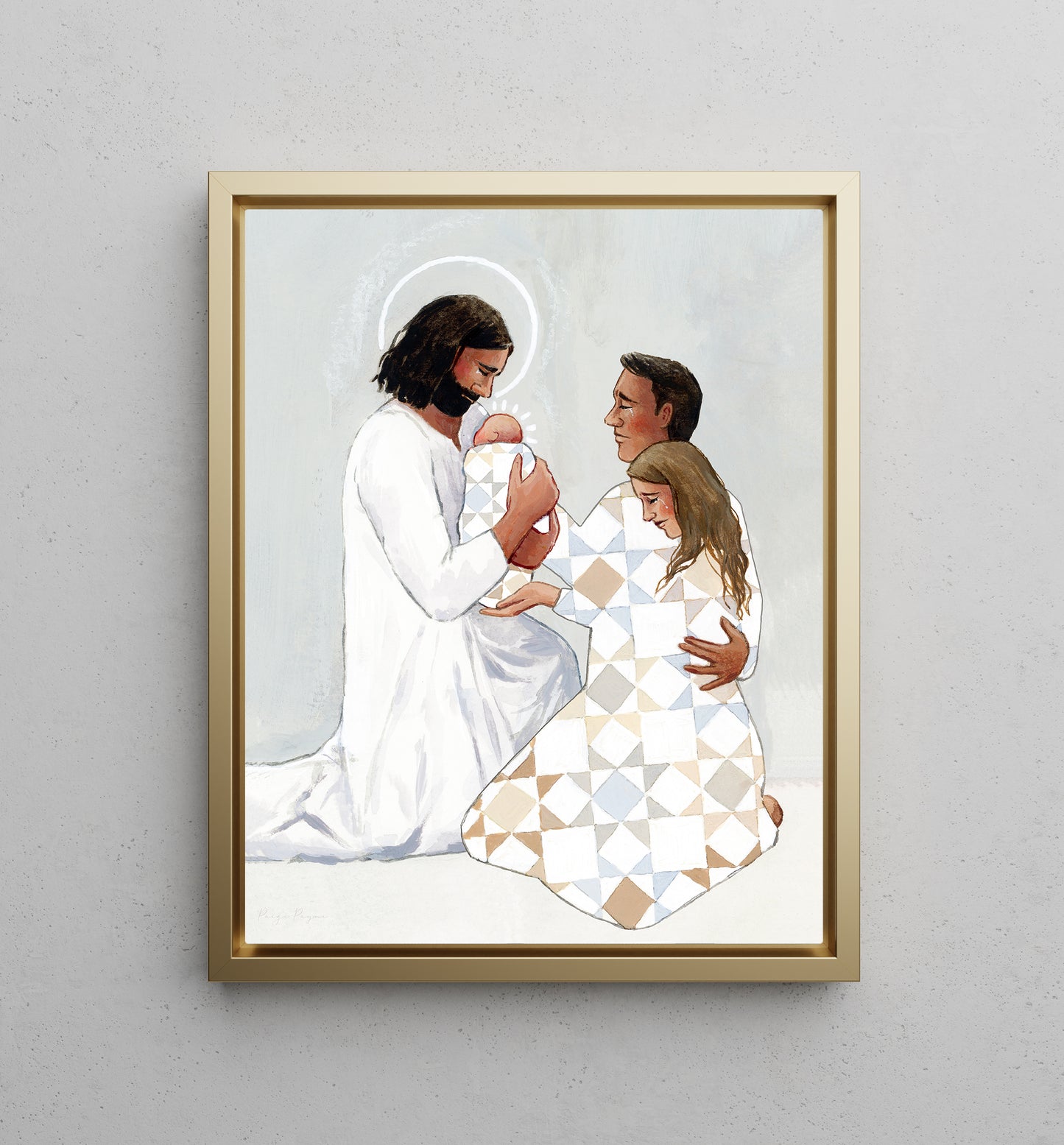 'For Safekeeping' Canvas Print (couple version)