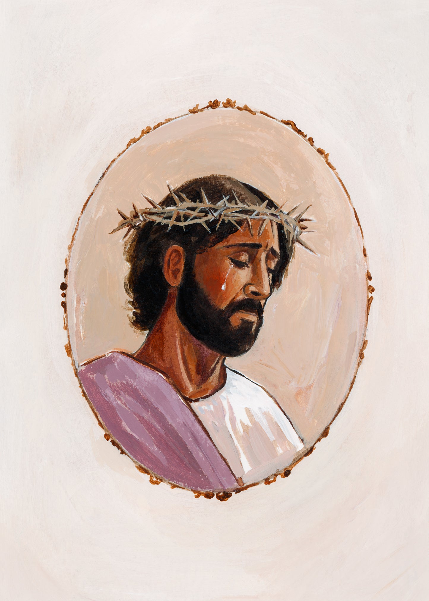 'Crown Of Glory' 5x7 inch original painting