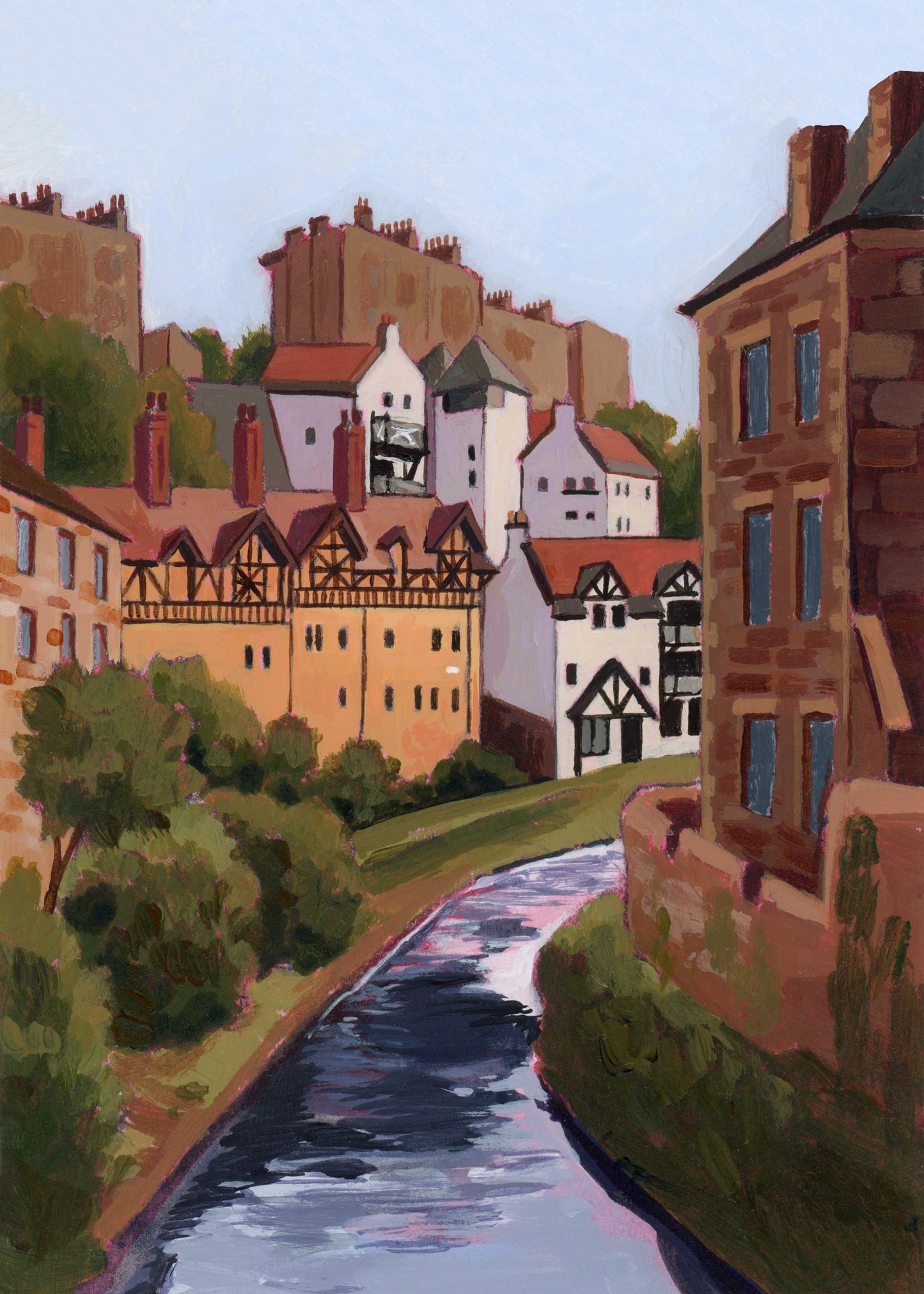 'Dean Village' Print