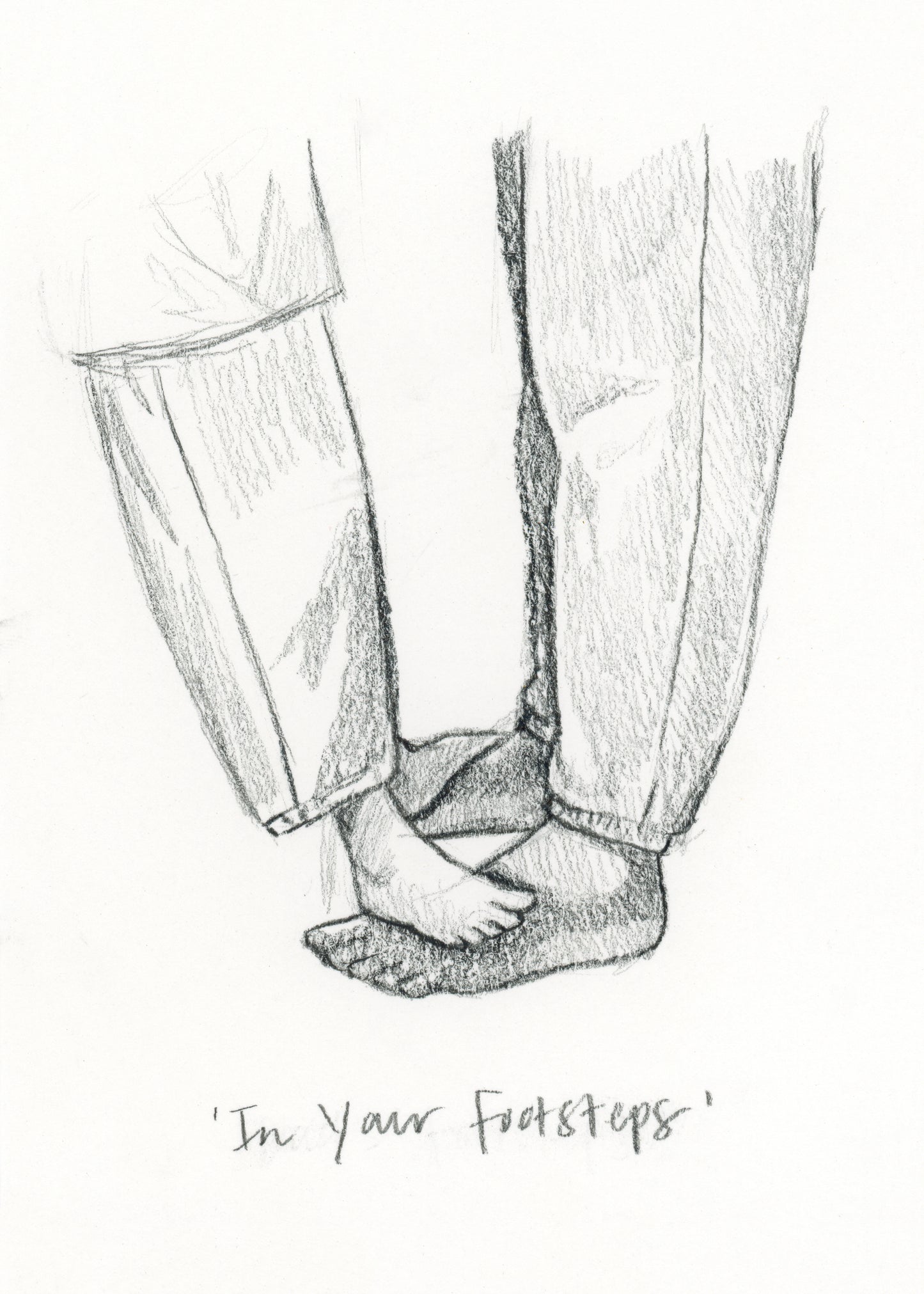 'In Your Footsteps' Sketch Print