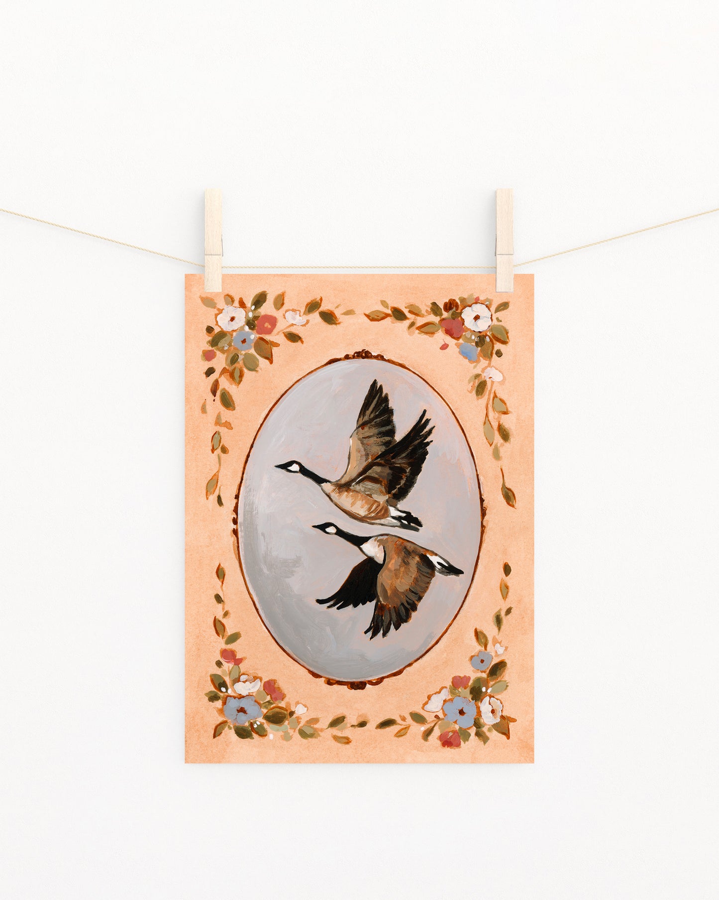 'Something Told The Geese It Was Time To Fly' Print