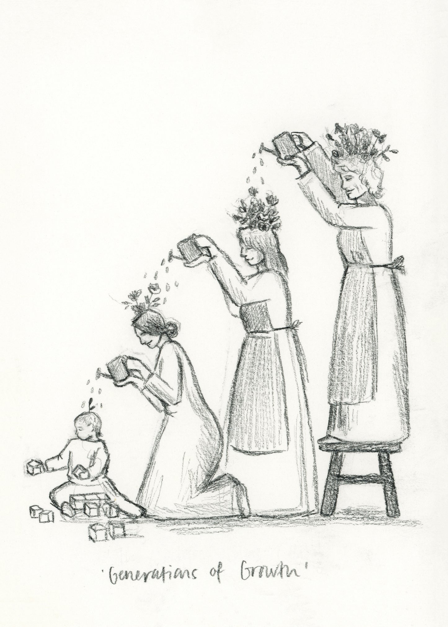 'Generations Of Growth' Sketch Print
