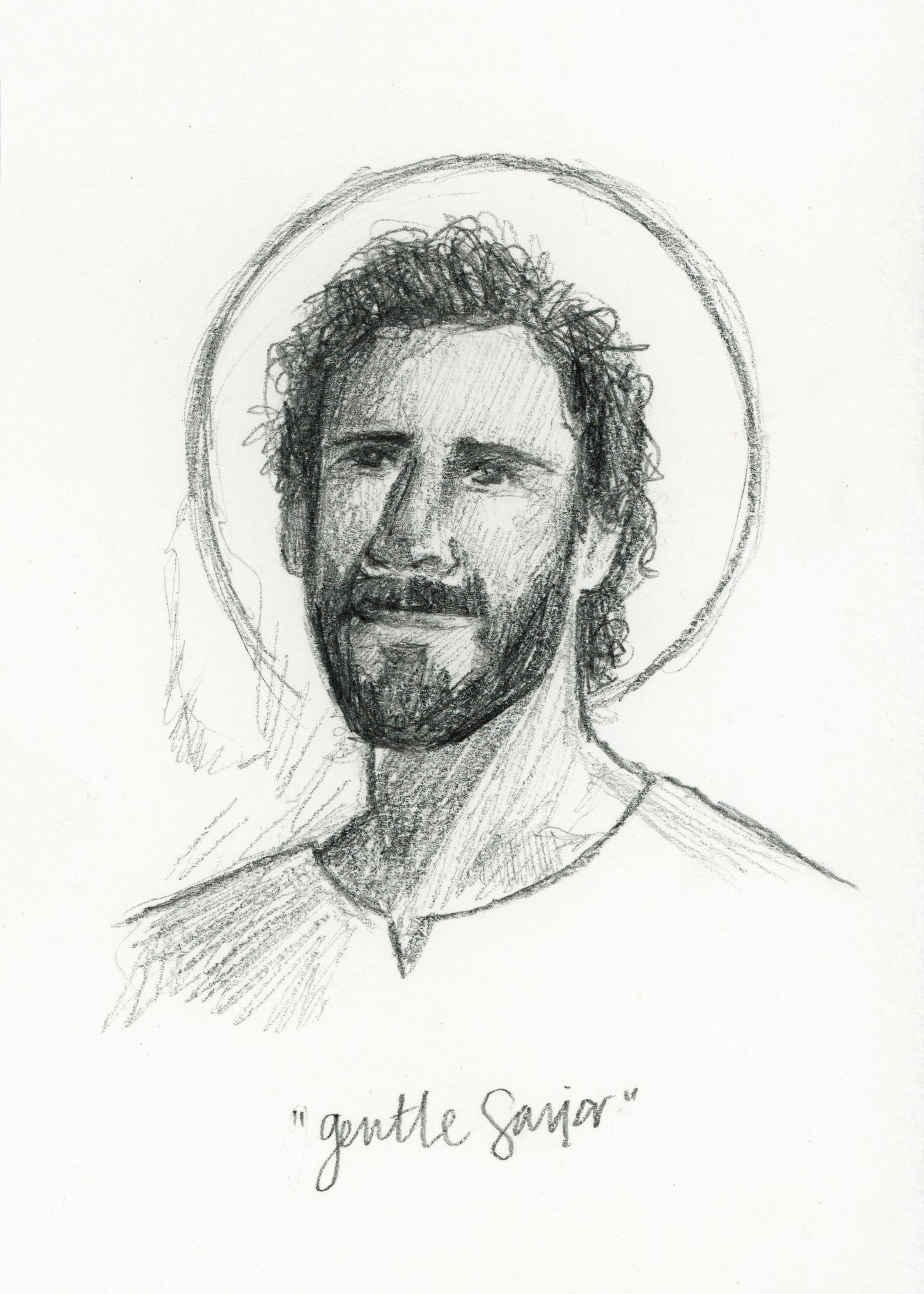 'Gentle Savior' Sketch Print