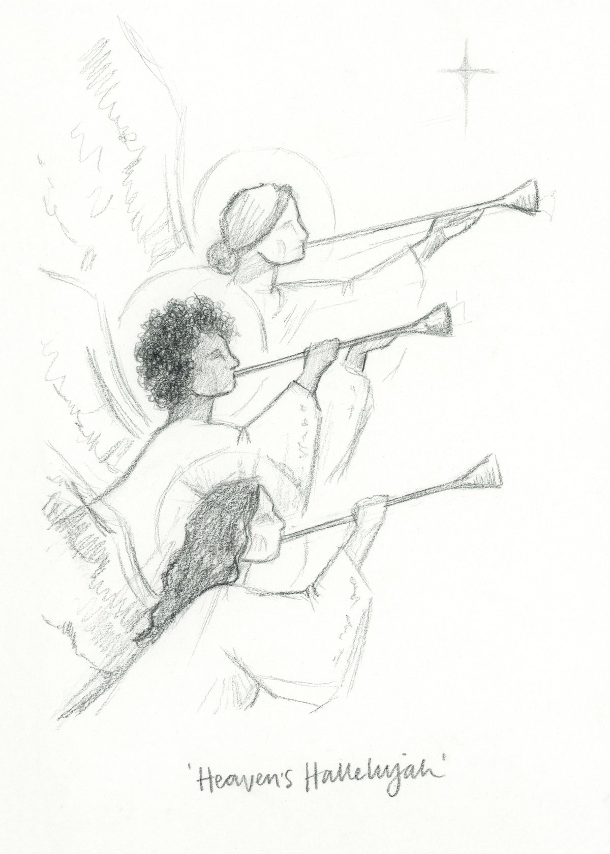'Heaven's Hallelujah' Sketch Print