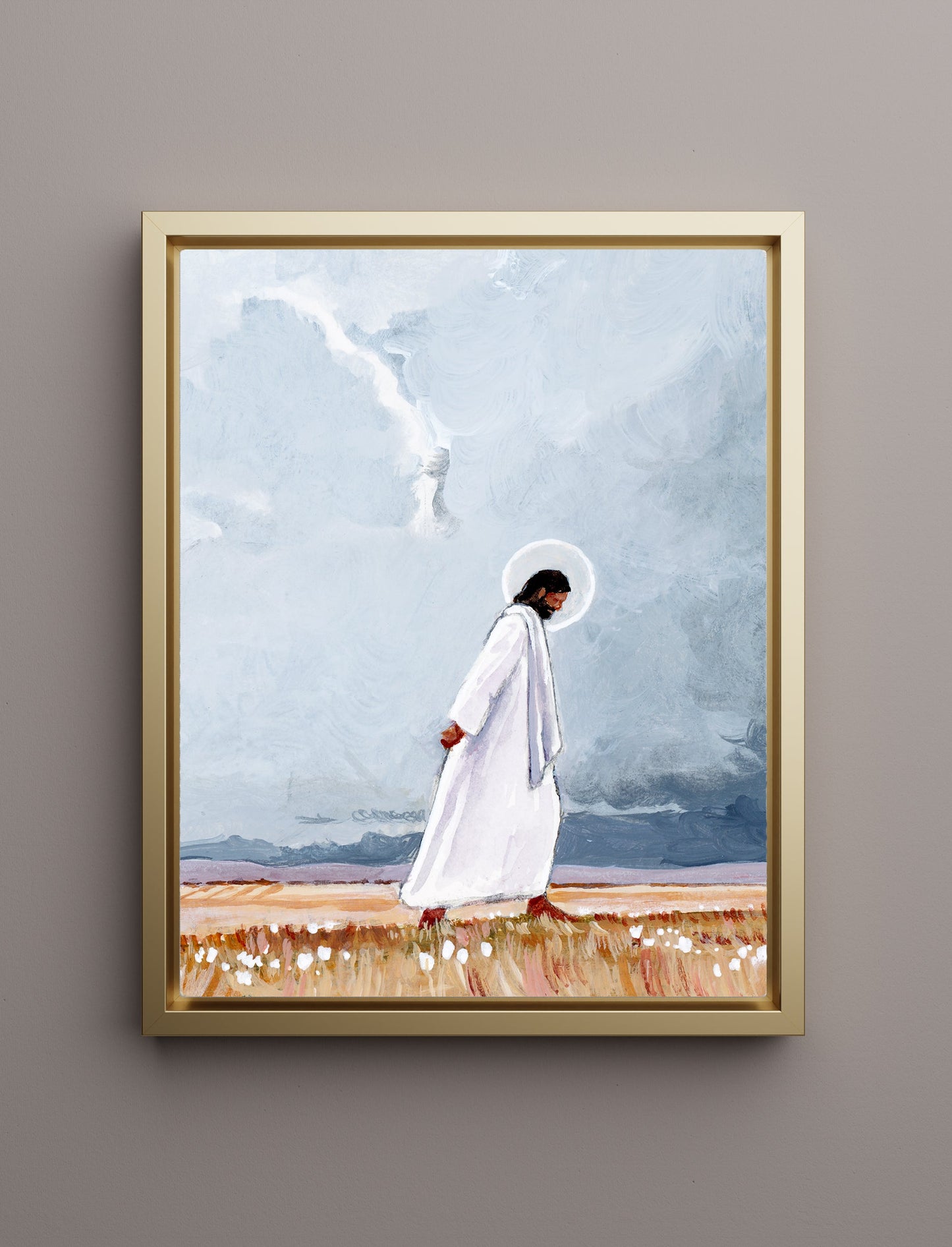 'Heavy Footsteps' Canvas Print