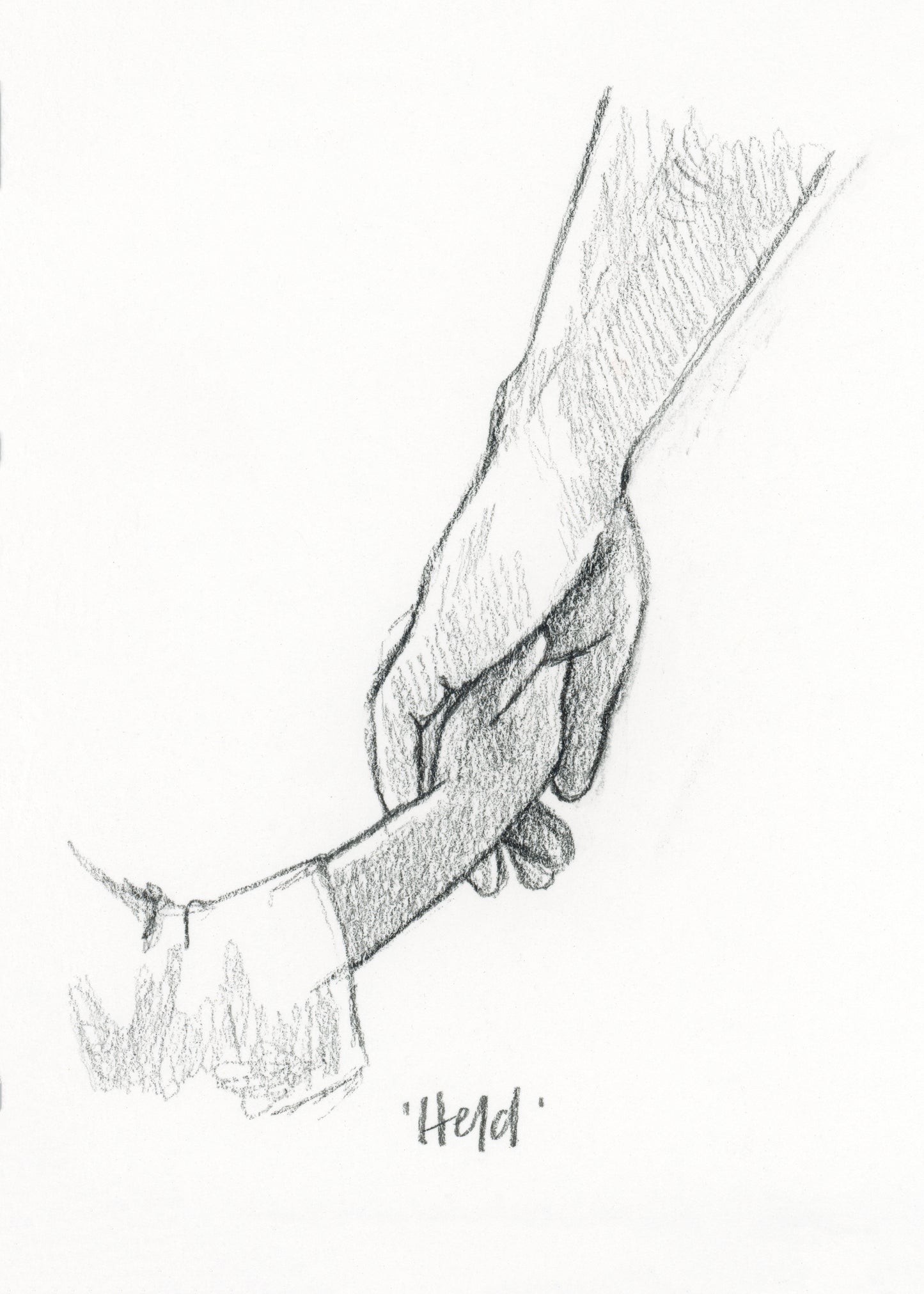 'Held' Sketch Print