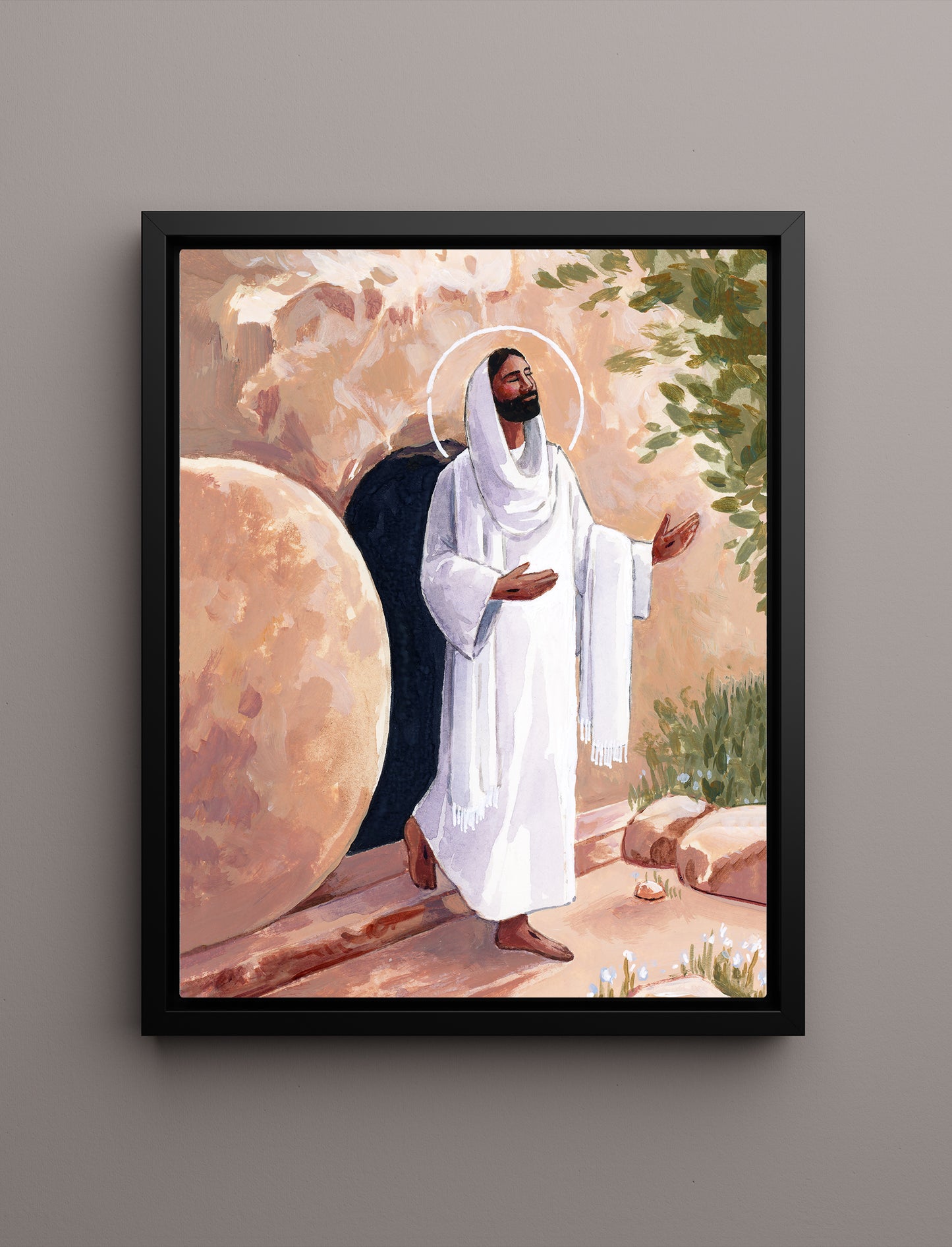 'He Lives, He Lives Who Once Was Dead' Canvas Print