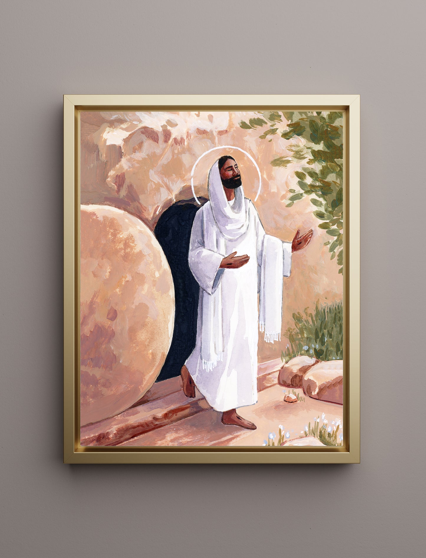 'He Lives, He Lives Who Once Was Dead' Canvas Print