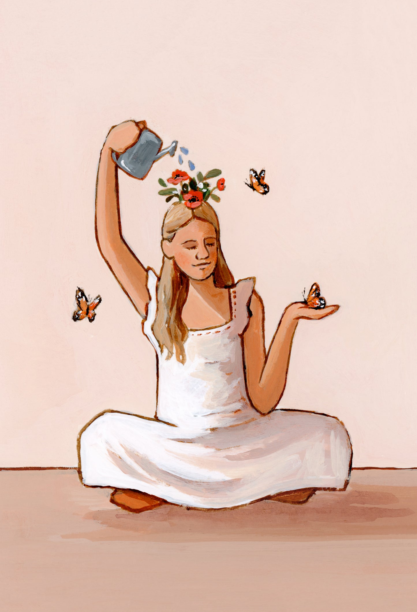 'Helping Herself Bloom' Print
