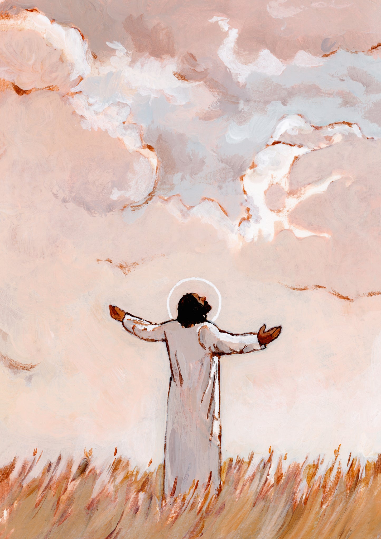 'His Strength Is In The Skies' Print