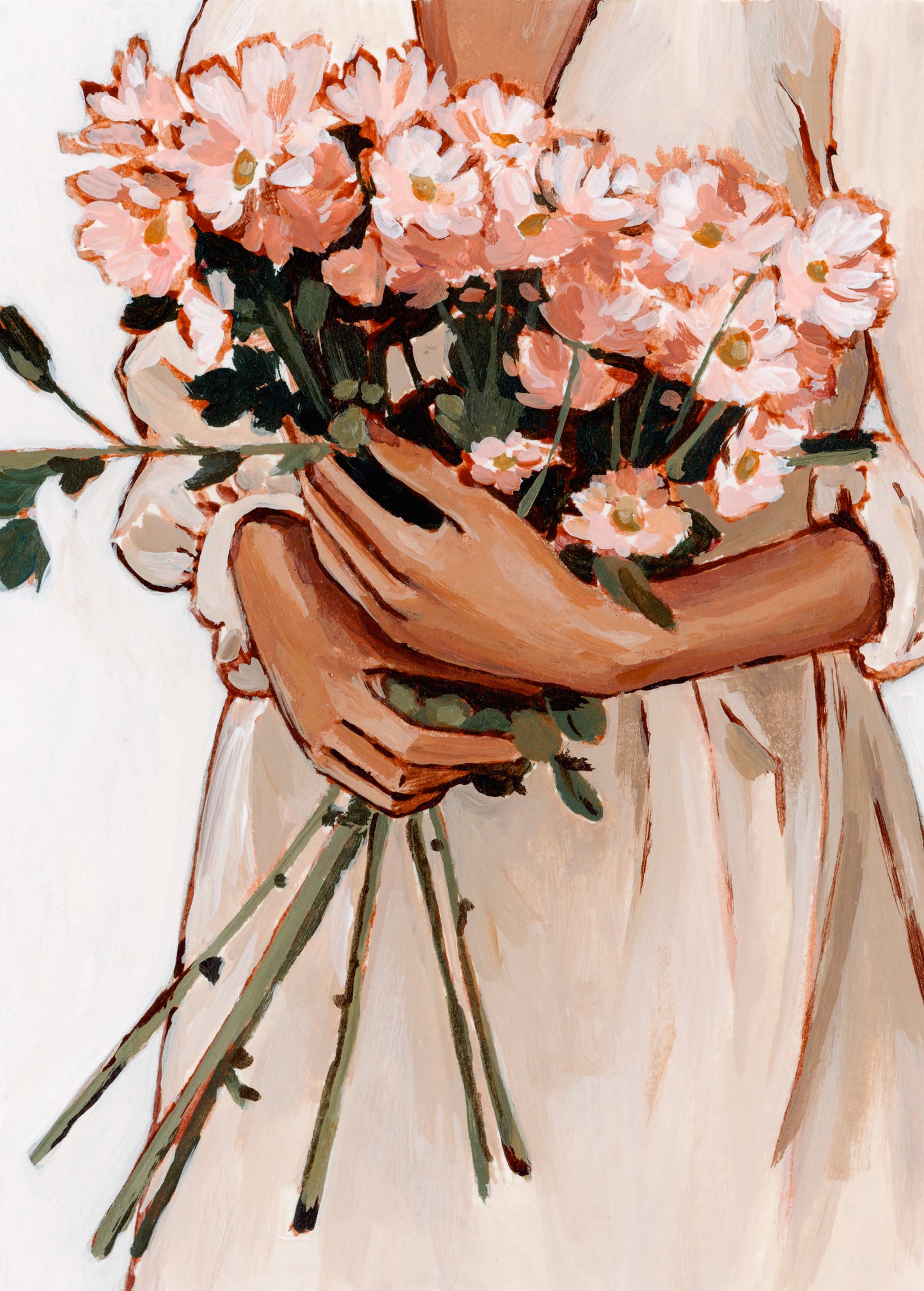 'Holding Hope' 4x5 inch original painting