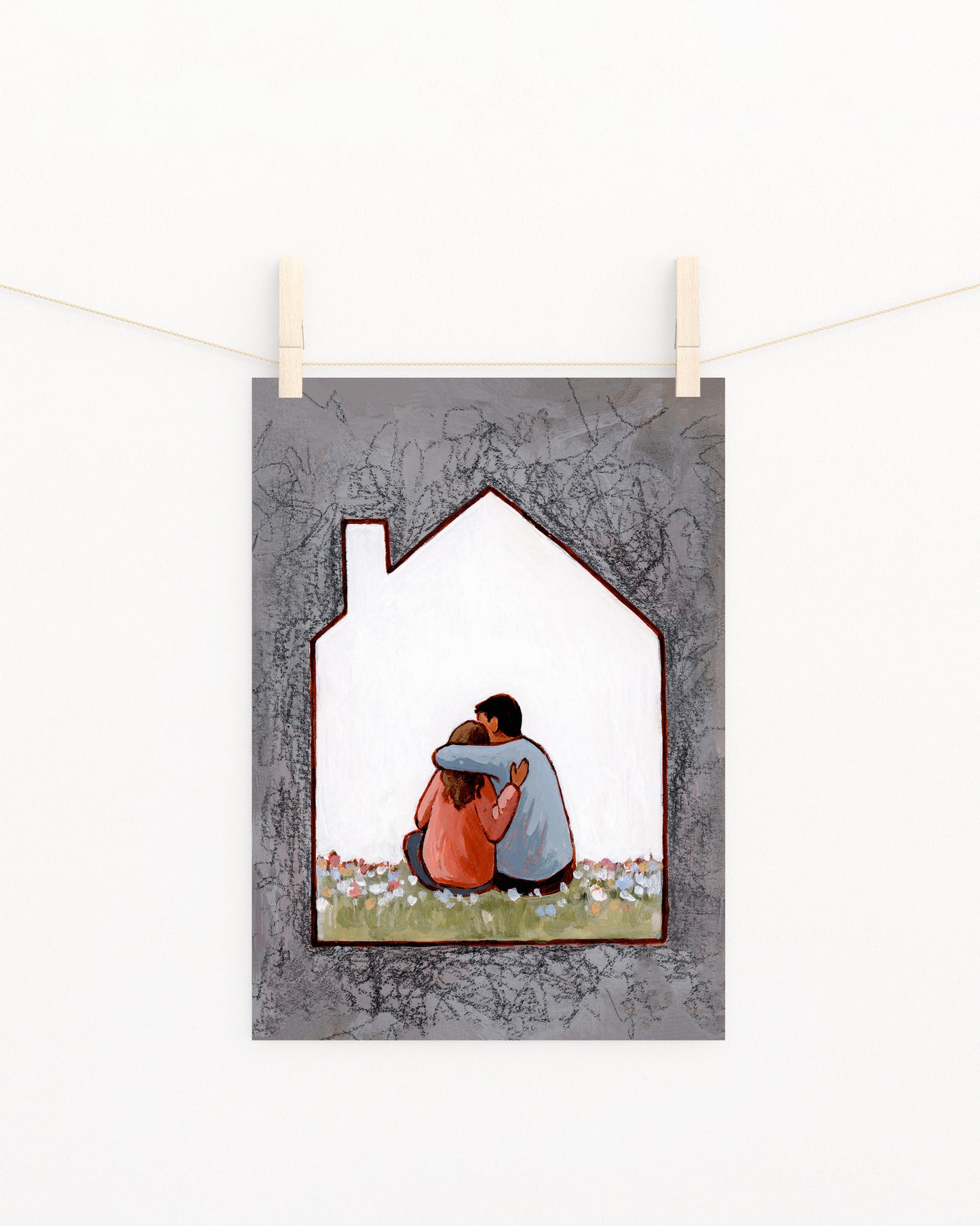 'Maybe Home Is A Person' Print