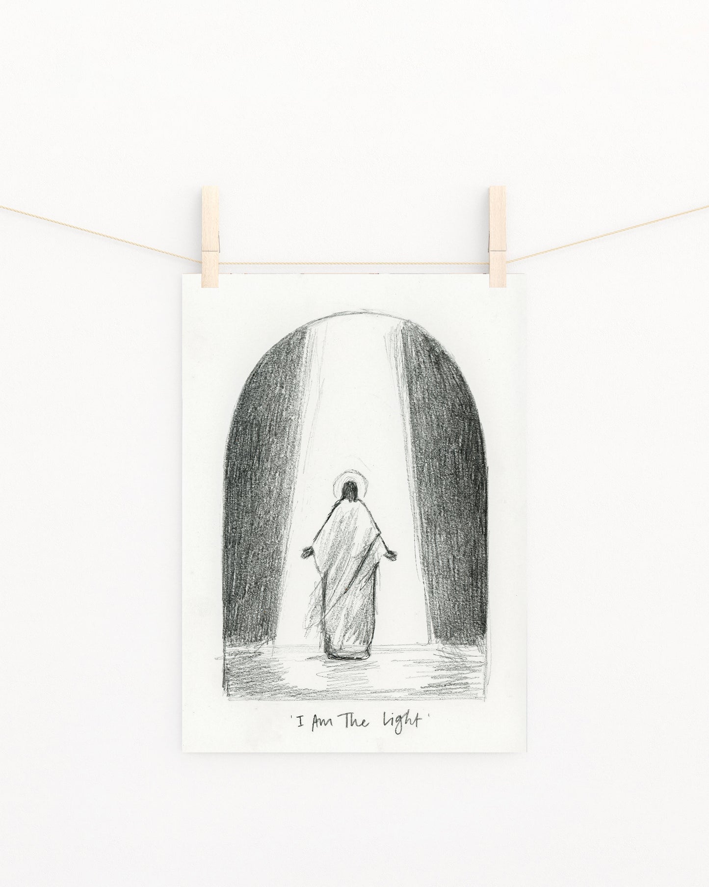 'I Am The Light' Sketch Print