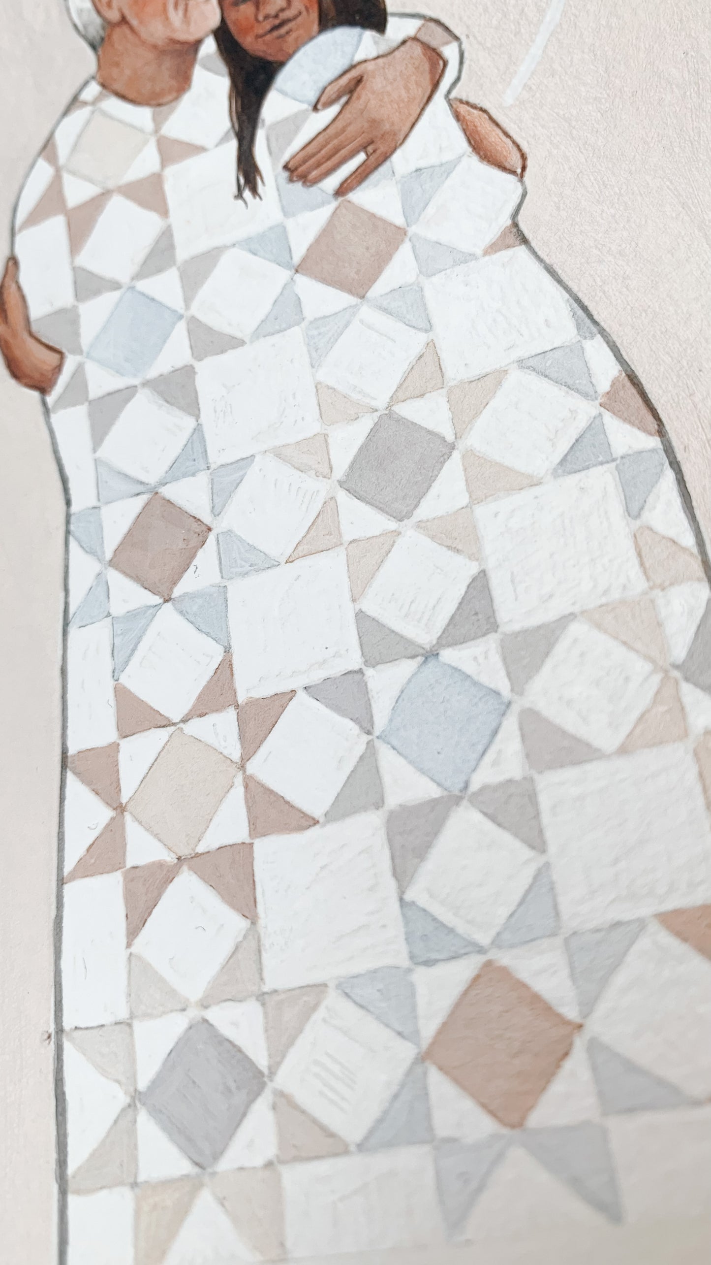 ‘At Home' 5x7 inch original painting