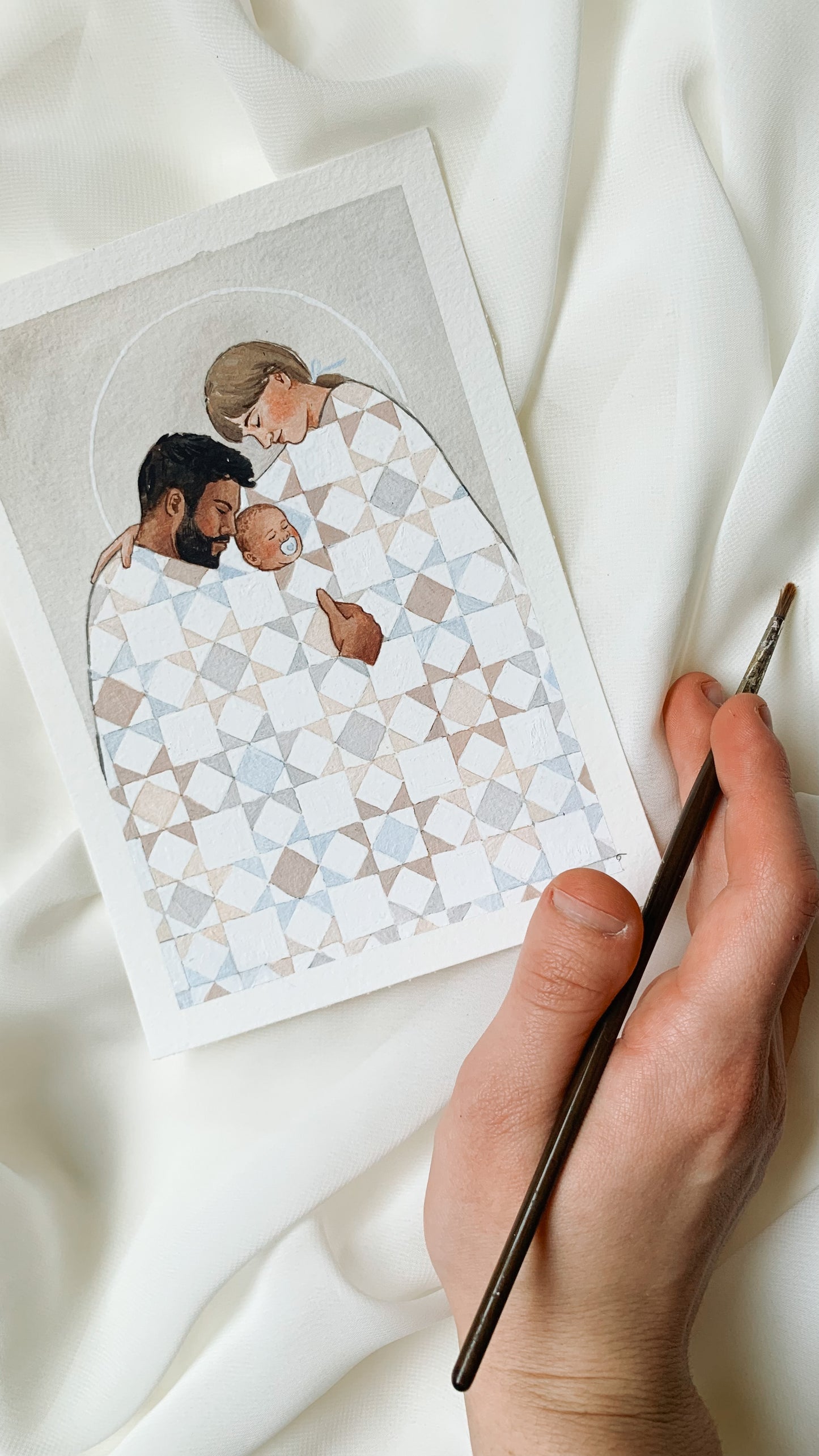 ‘Together As One' 5x7 inch original painting