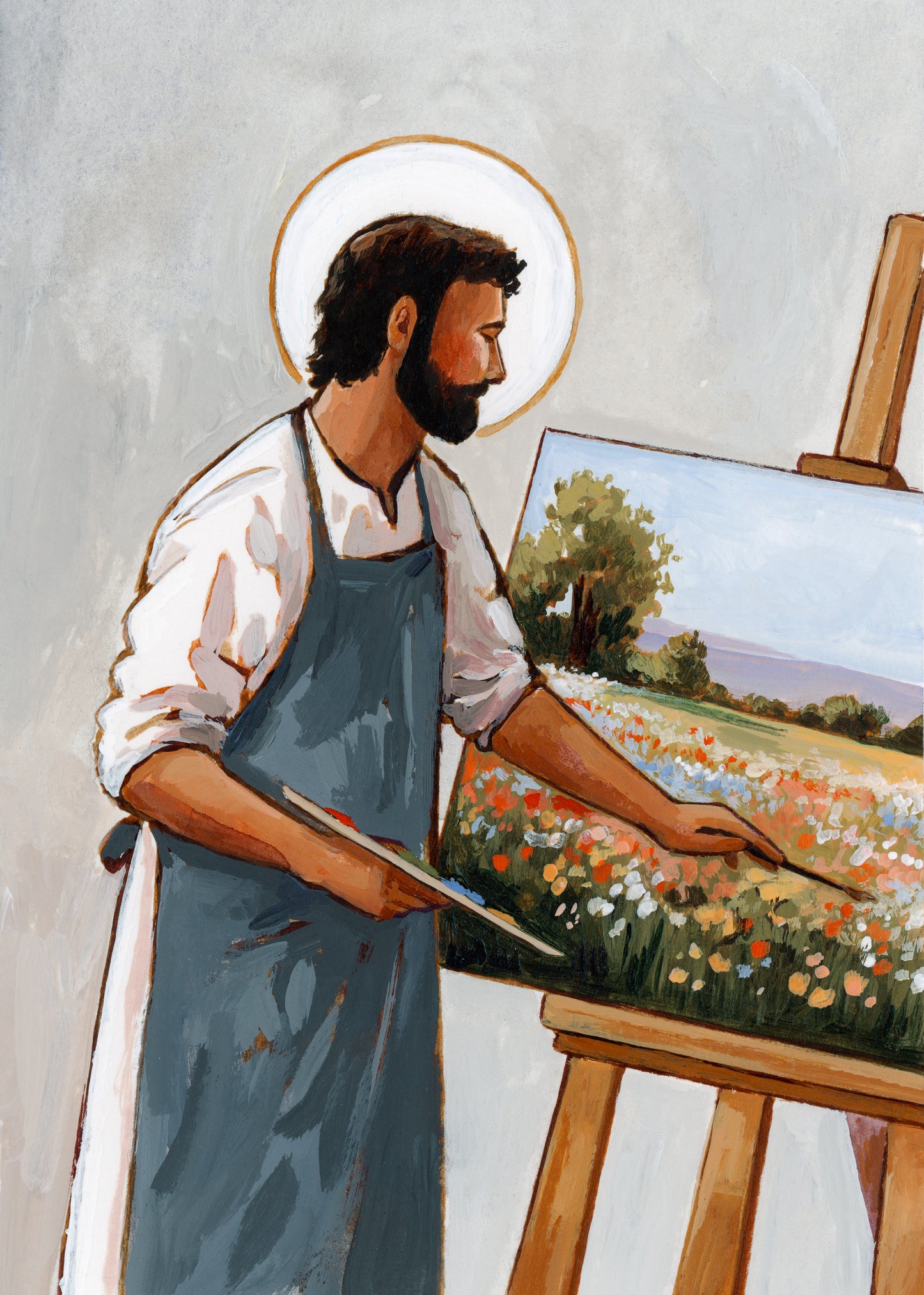 'The Master Artist At Work' Print