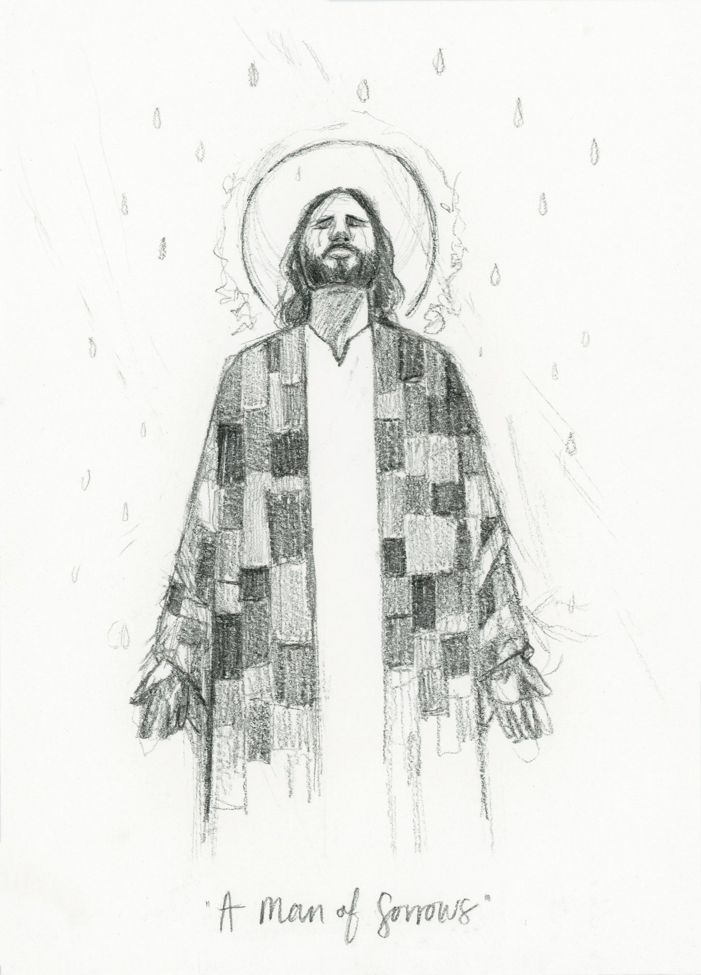 'A Man Of Sorrows' Sketch Print
