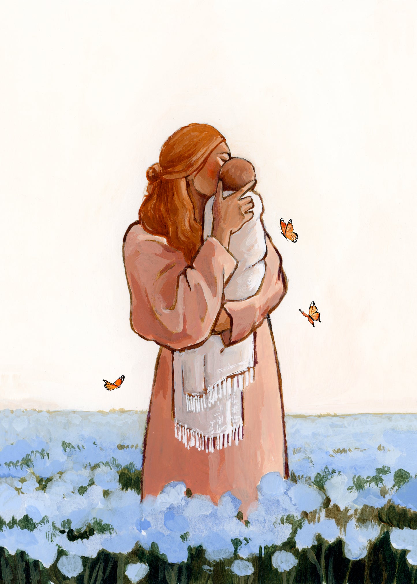 'I'll Meet You Among The Forget Me Nots' Print