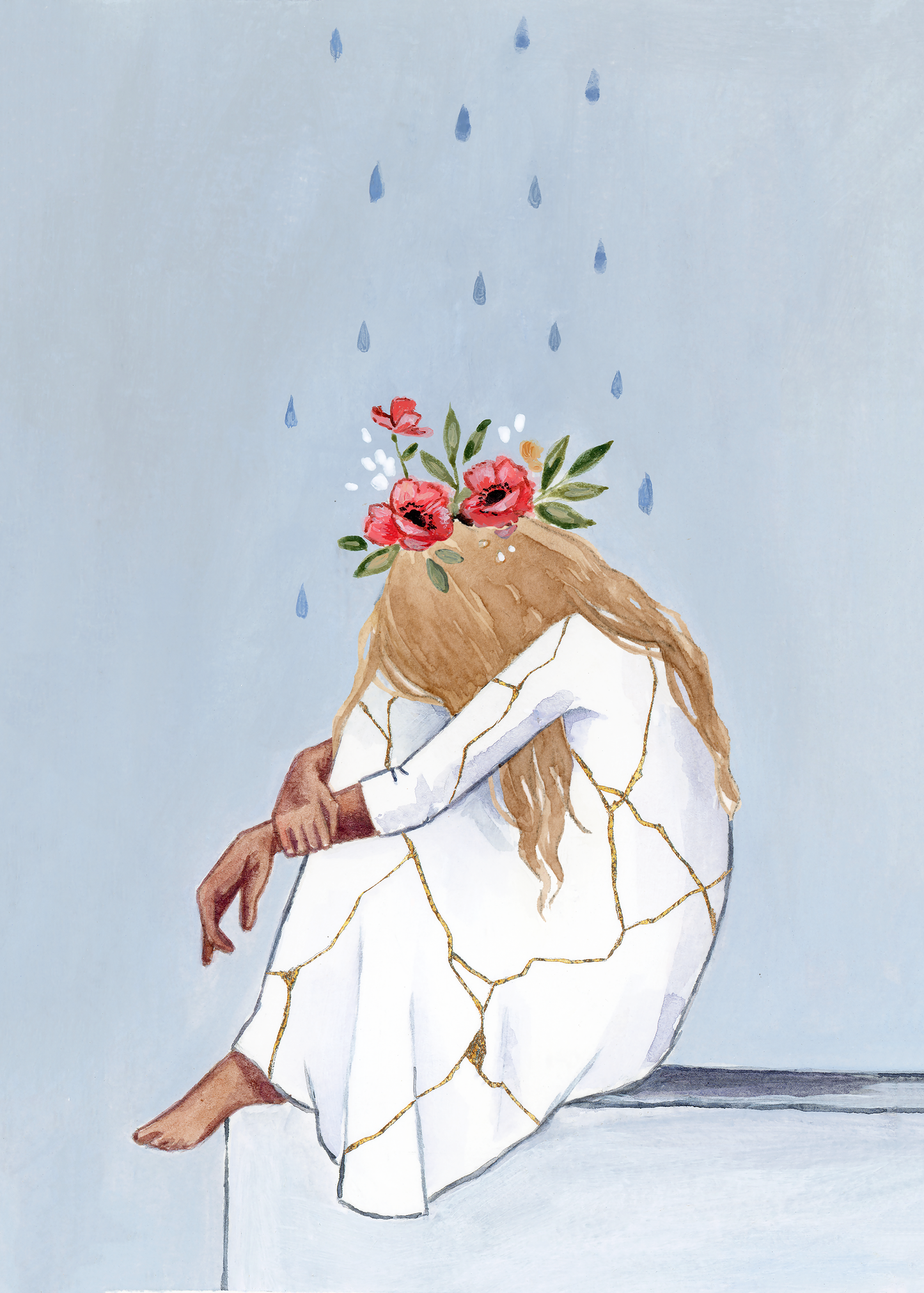 'She Thought She Was Broken, But She Was Blooming' Digital Download