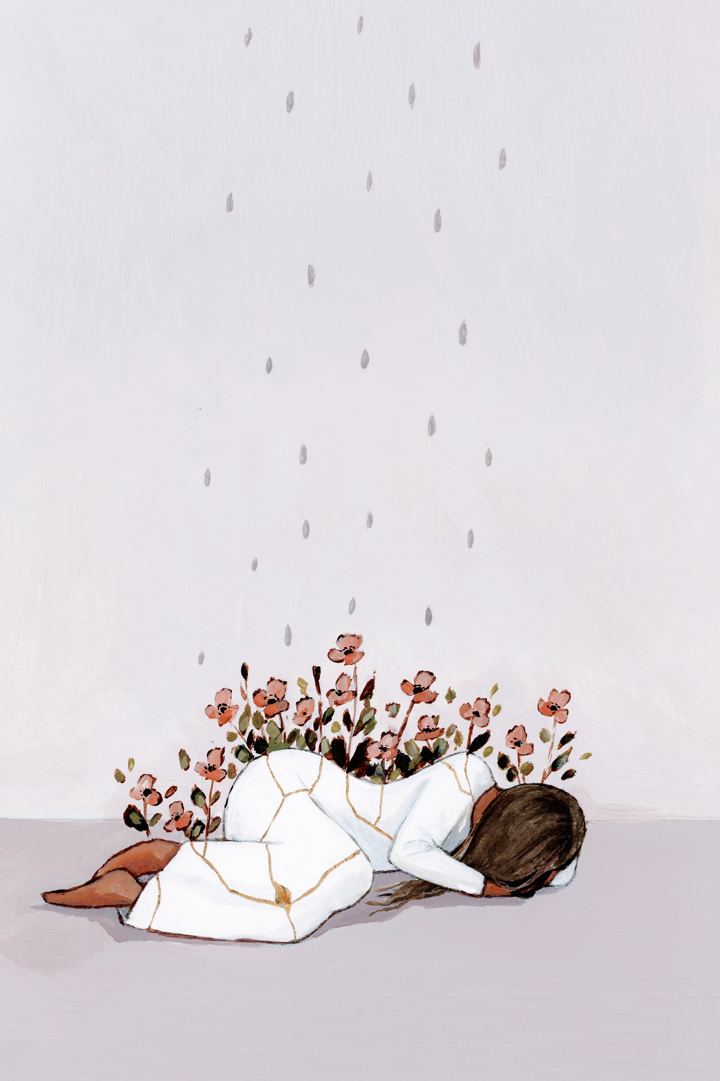 'In Her Brokenness, She Blossomed' Print