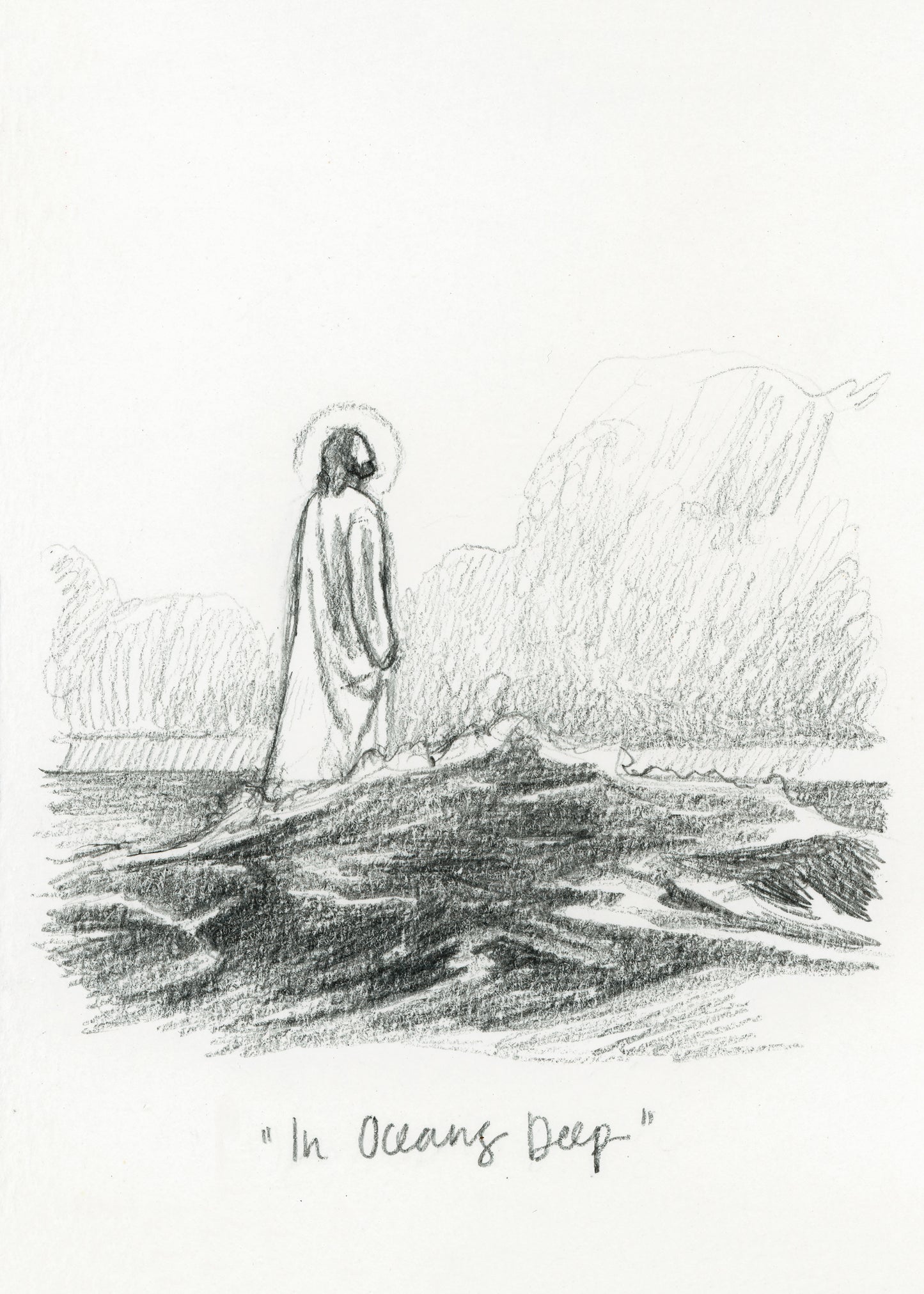 'In Oceans Deep' Sketch Print
