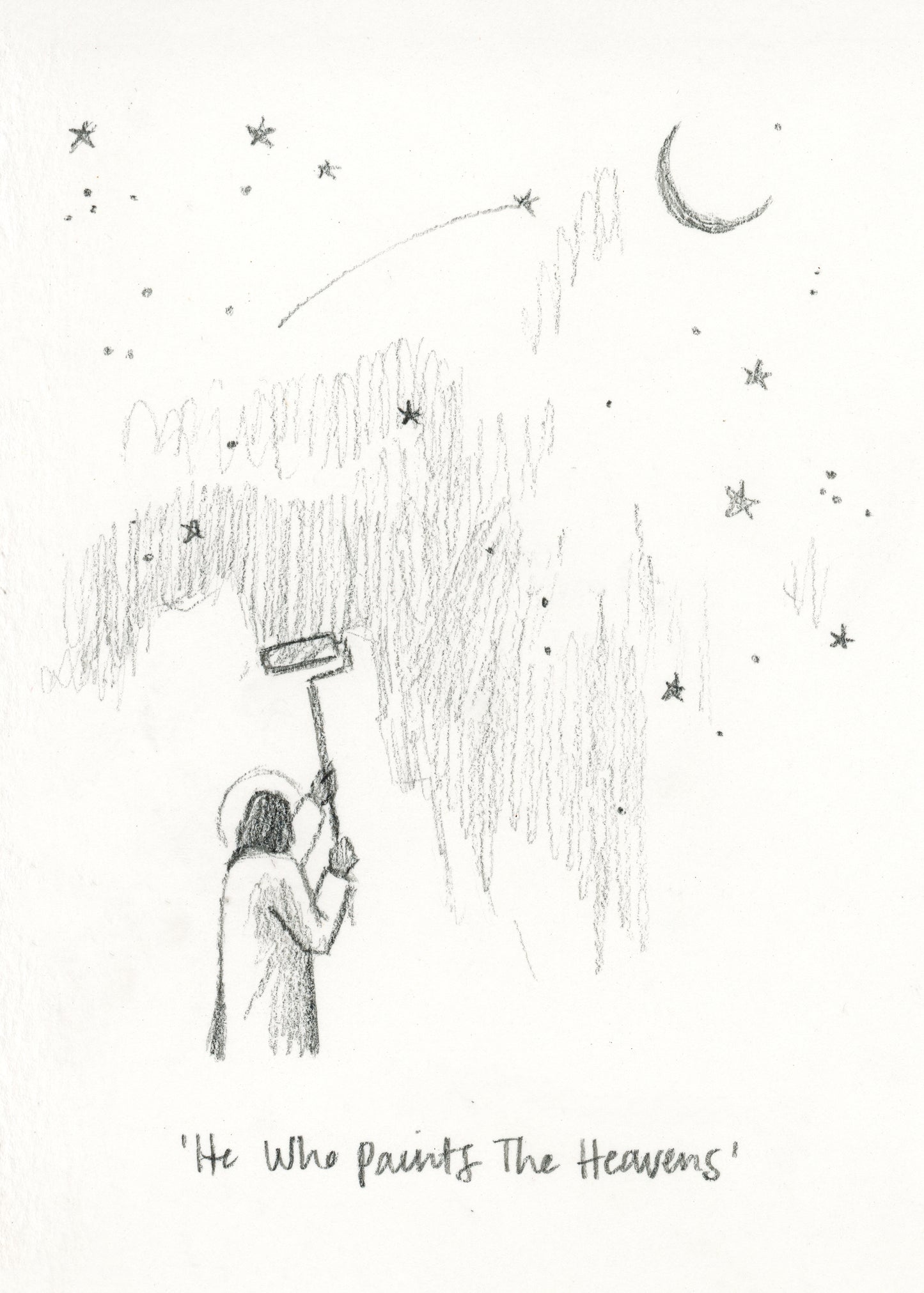 'He Who Paints The Heavens' Sketch Print