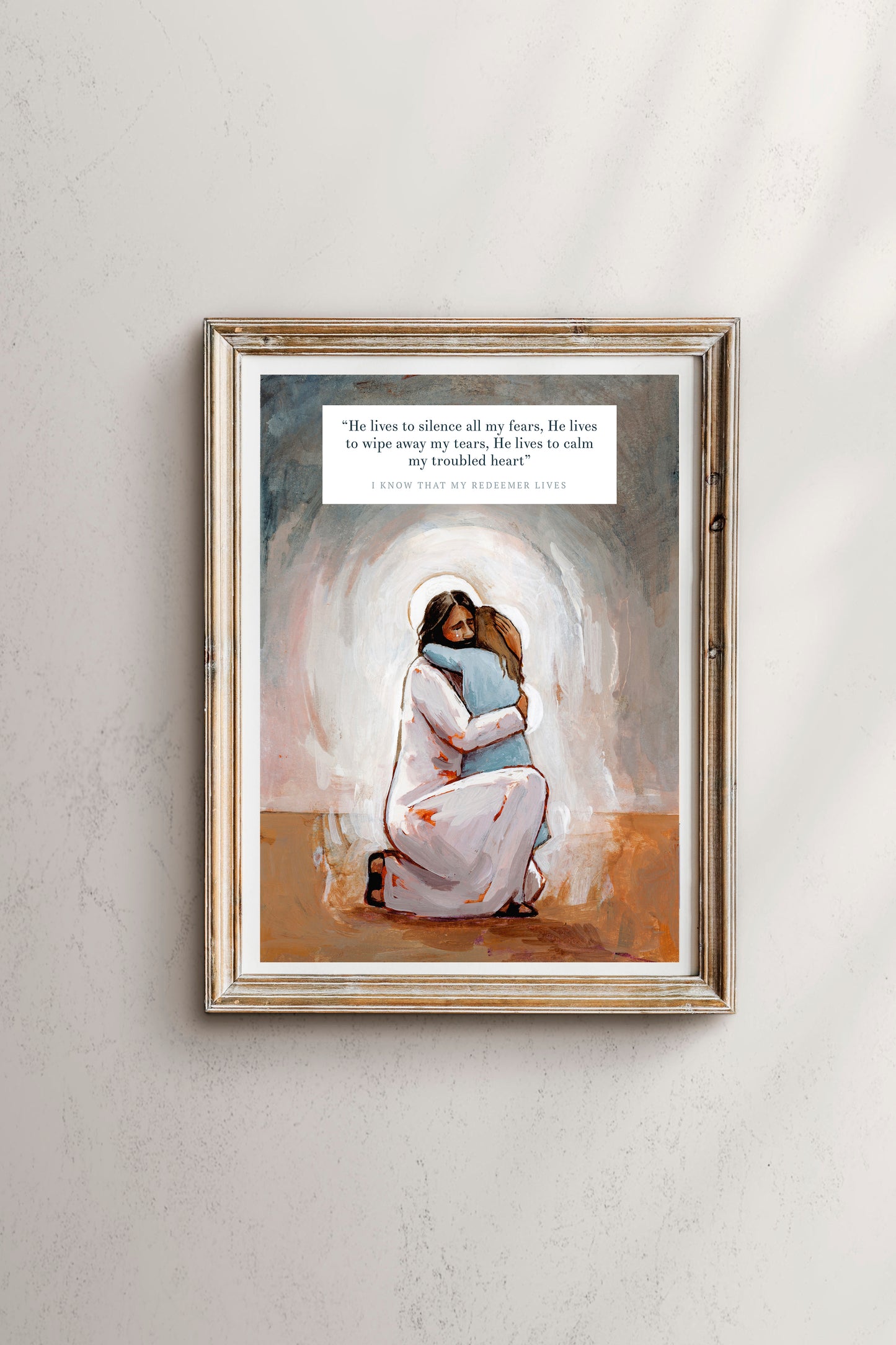 'I Know That My Redeemer Lives' Hymn Lyric Print