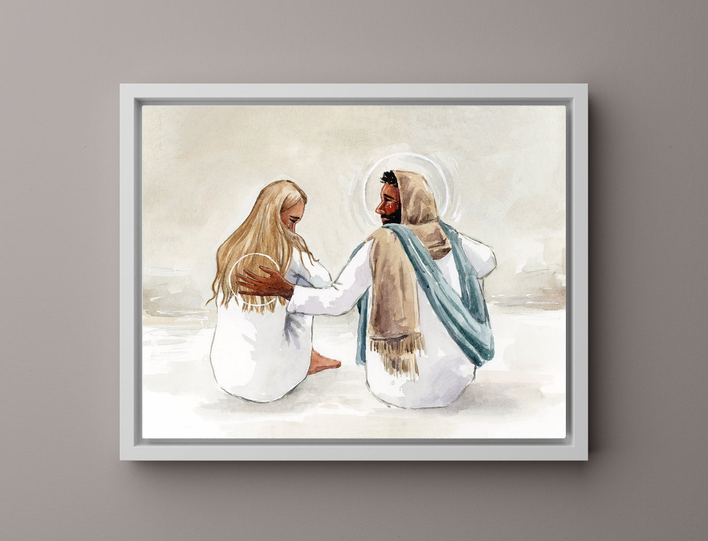 'He Sits With Me' Canvas Print