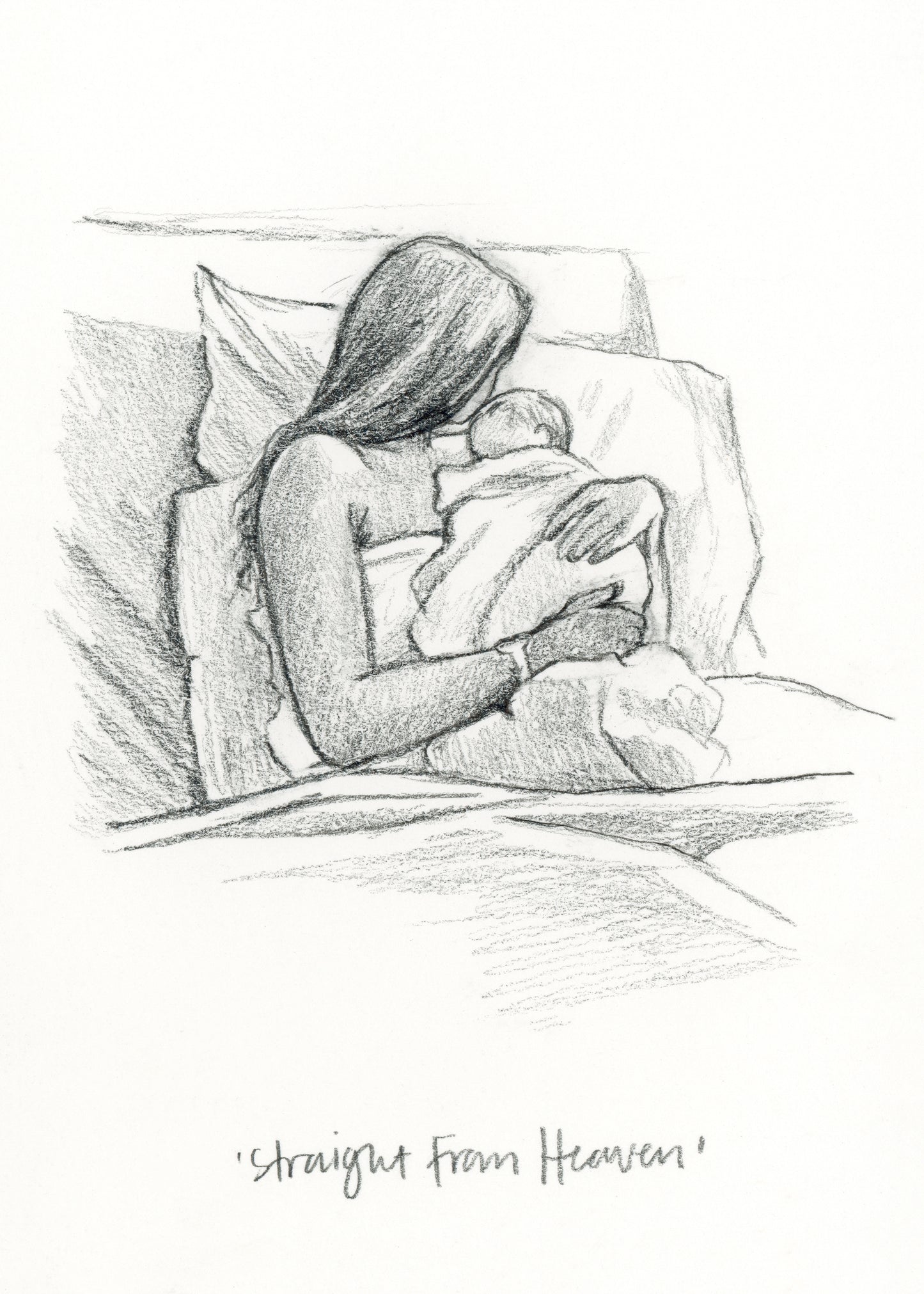 'Straight From Heaven' Sketch Print
