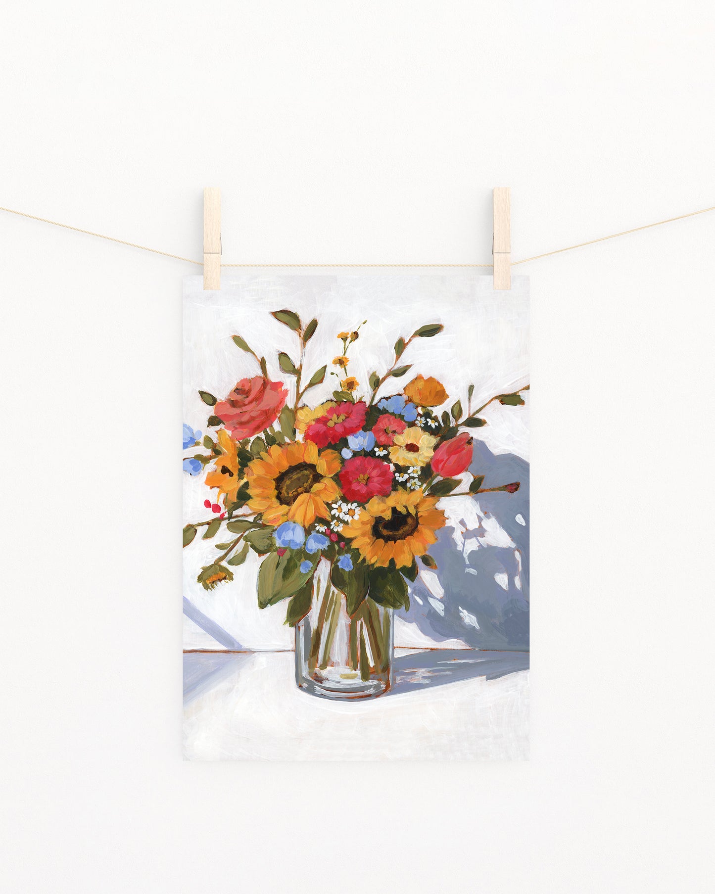 'Sun Drenched Blooms' Print
