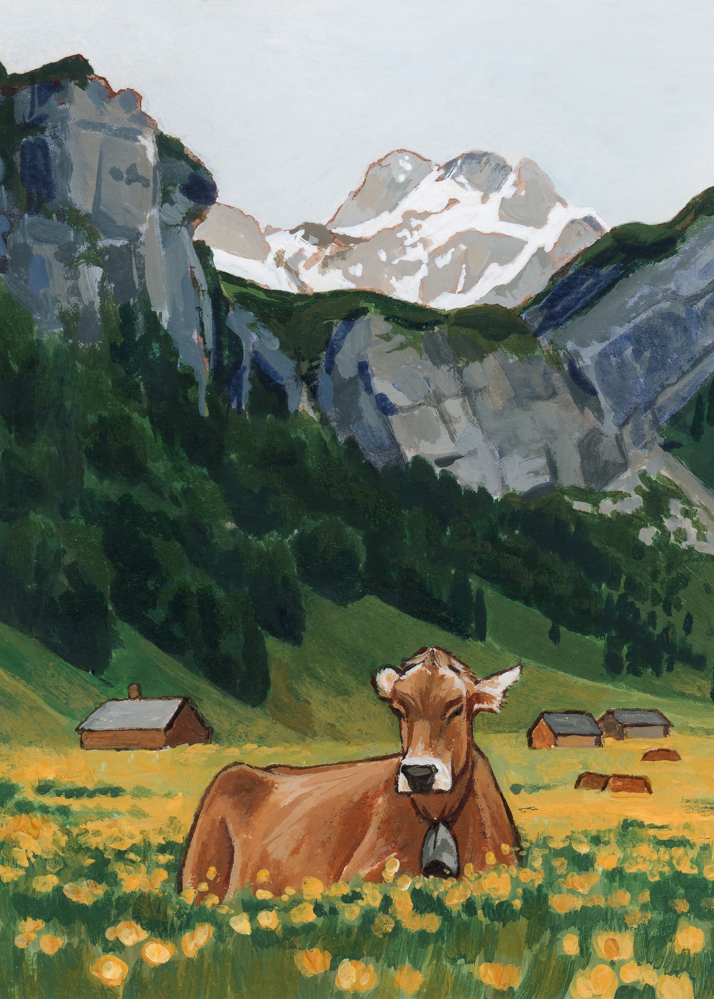 The Swiss Alps Print