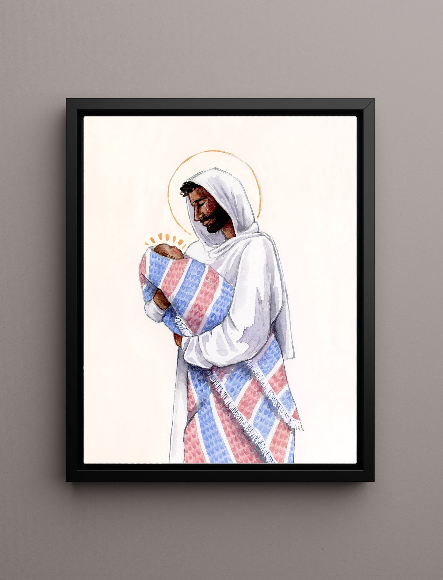 'In His Tender Care' Canvas Print