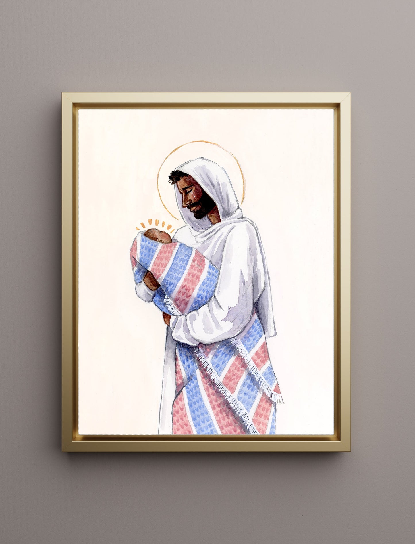 'In His Tender Care' Canvas Print