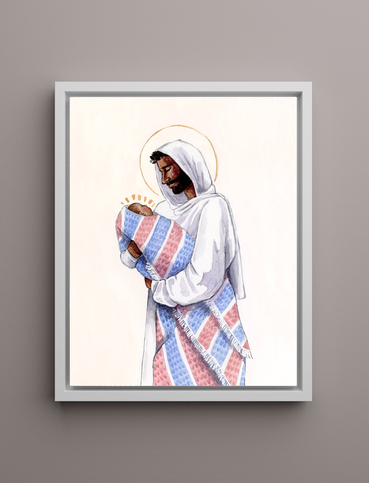 'In His Tender Care' Canvas Print