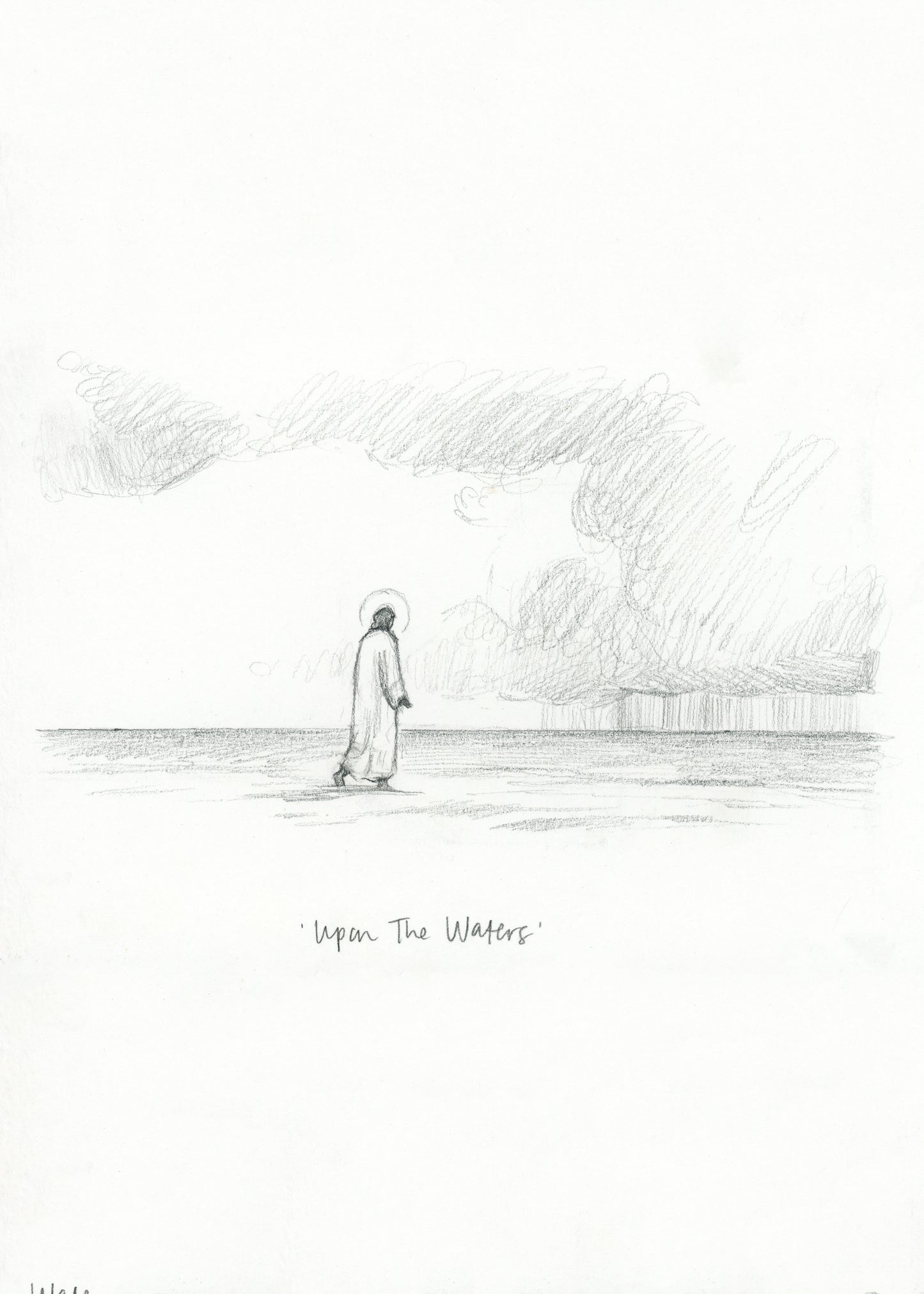 'Upon The Waters' Sketch Print