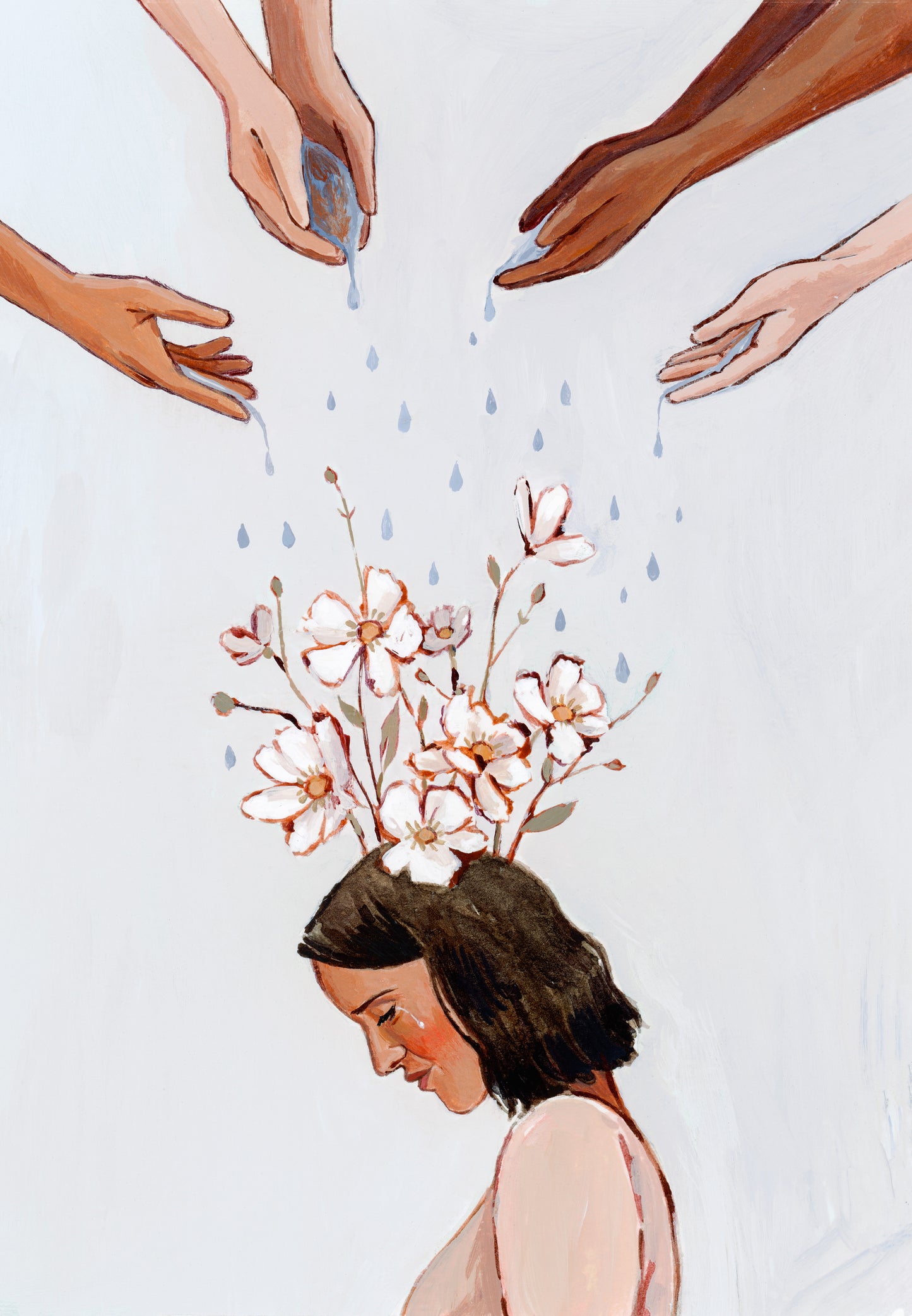 'The Many Hands That Water Me When I Cannot Do It Myself' Print