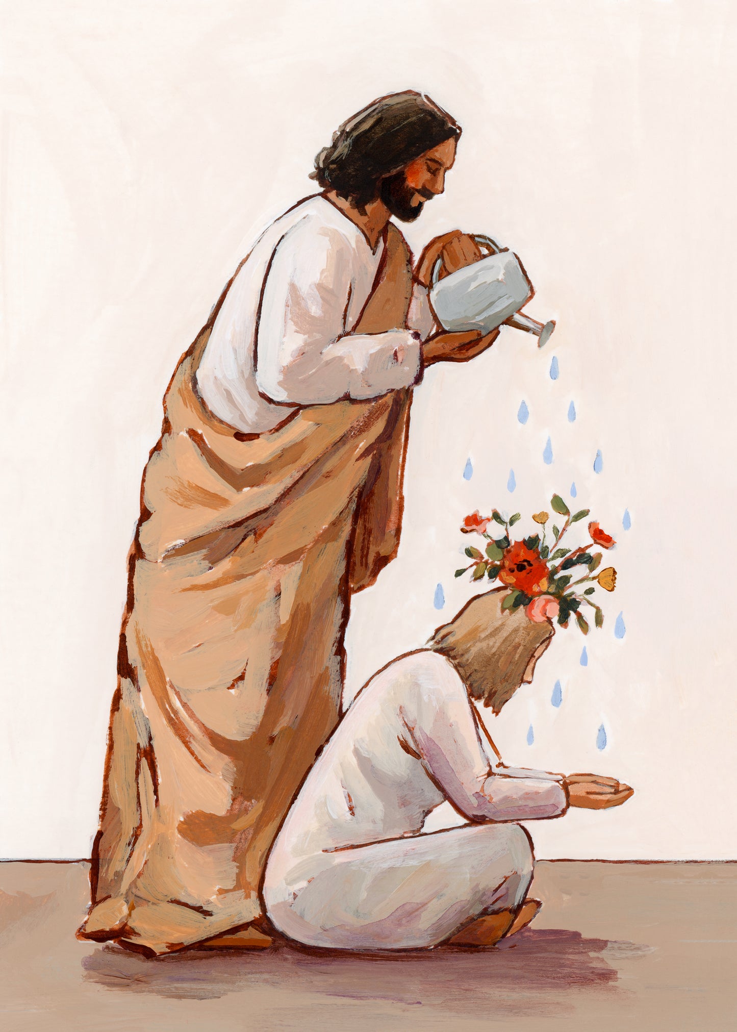 'I Asked For Flowers And He Gave Me Rain' Print